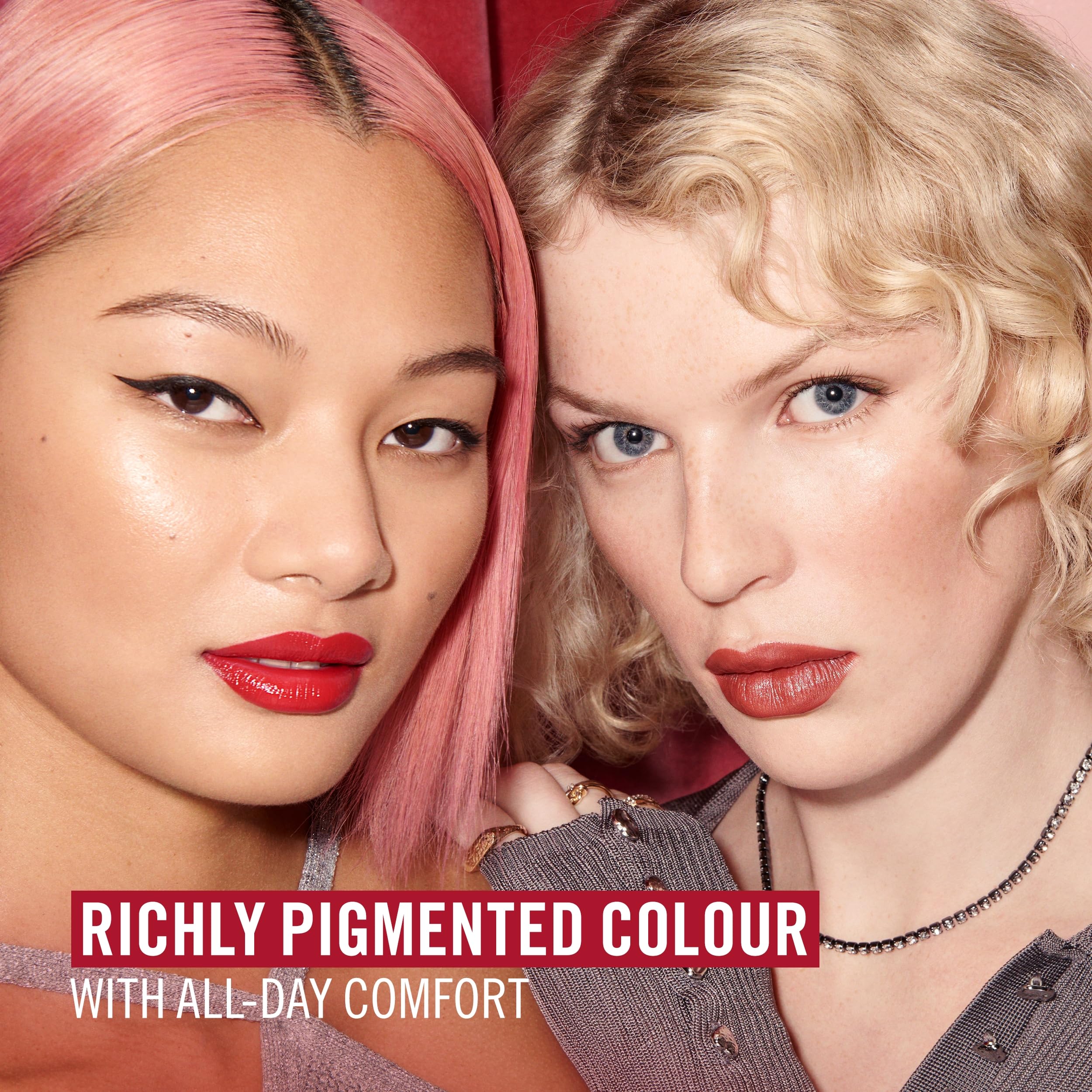 Rimmel Lasting Finish Lipstick 077 Brink Of Pink - Creamy Satin Finish, 10g 4