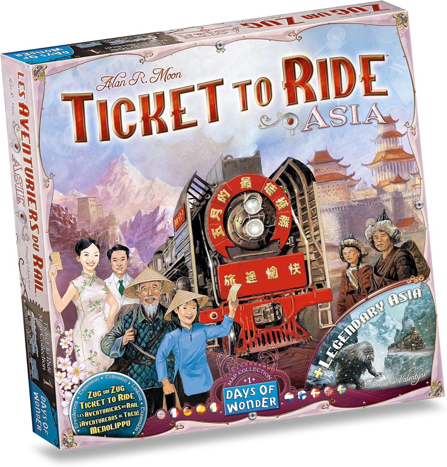 Days of Wonder Ticket to Ride Asia Board Game Expansion 1