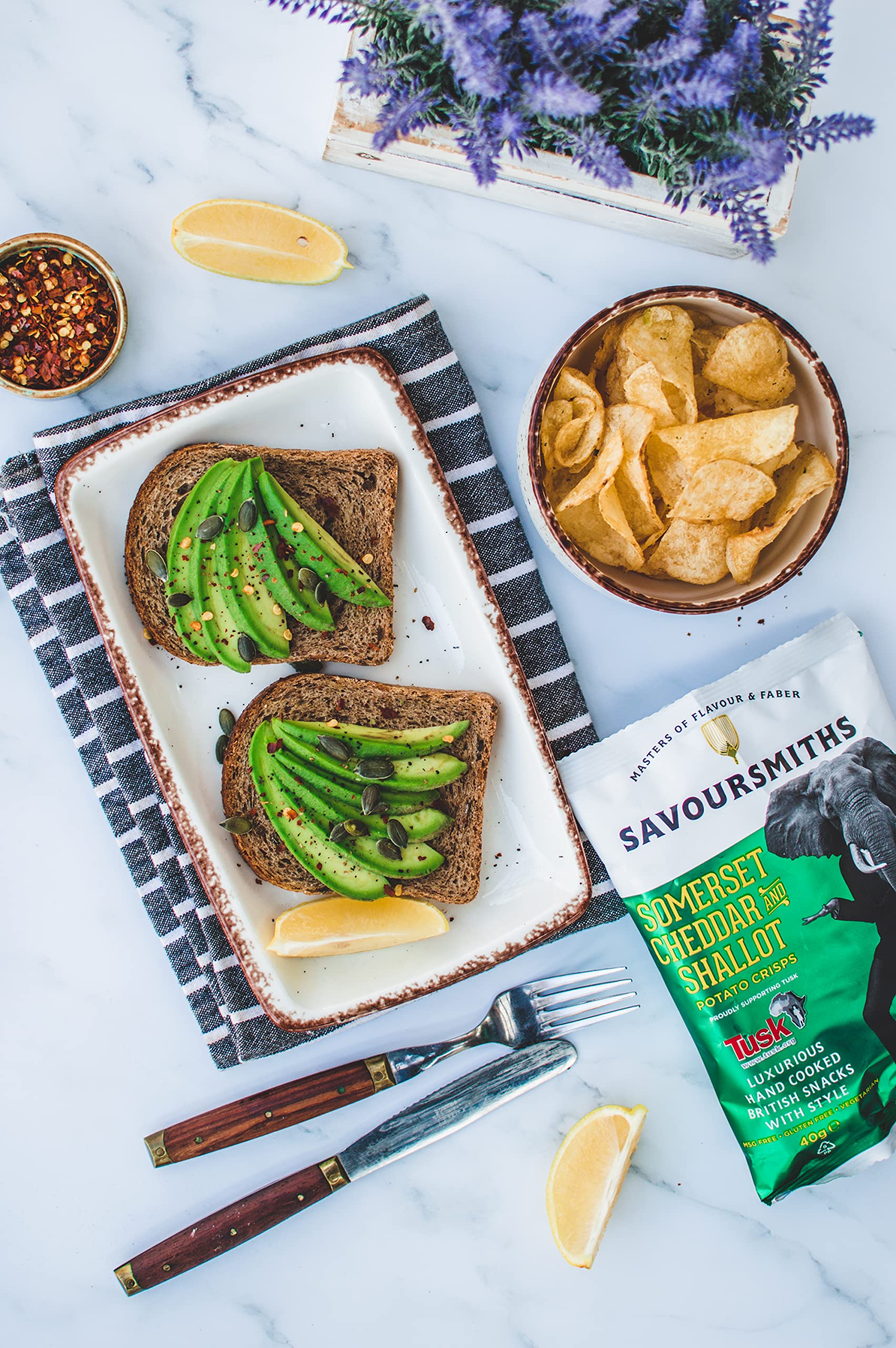 Savoursmiths Taster Pack - Luxury Hand-Cooked British Potato Crisps 7-Count, 280g 5