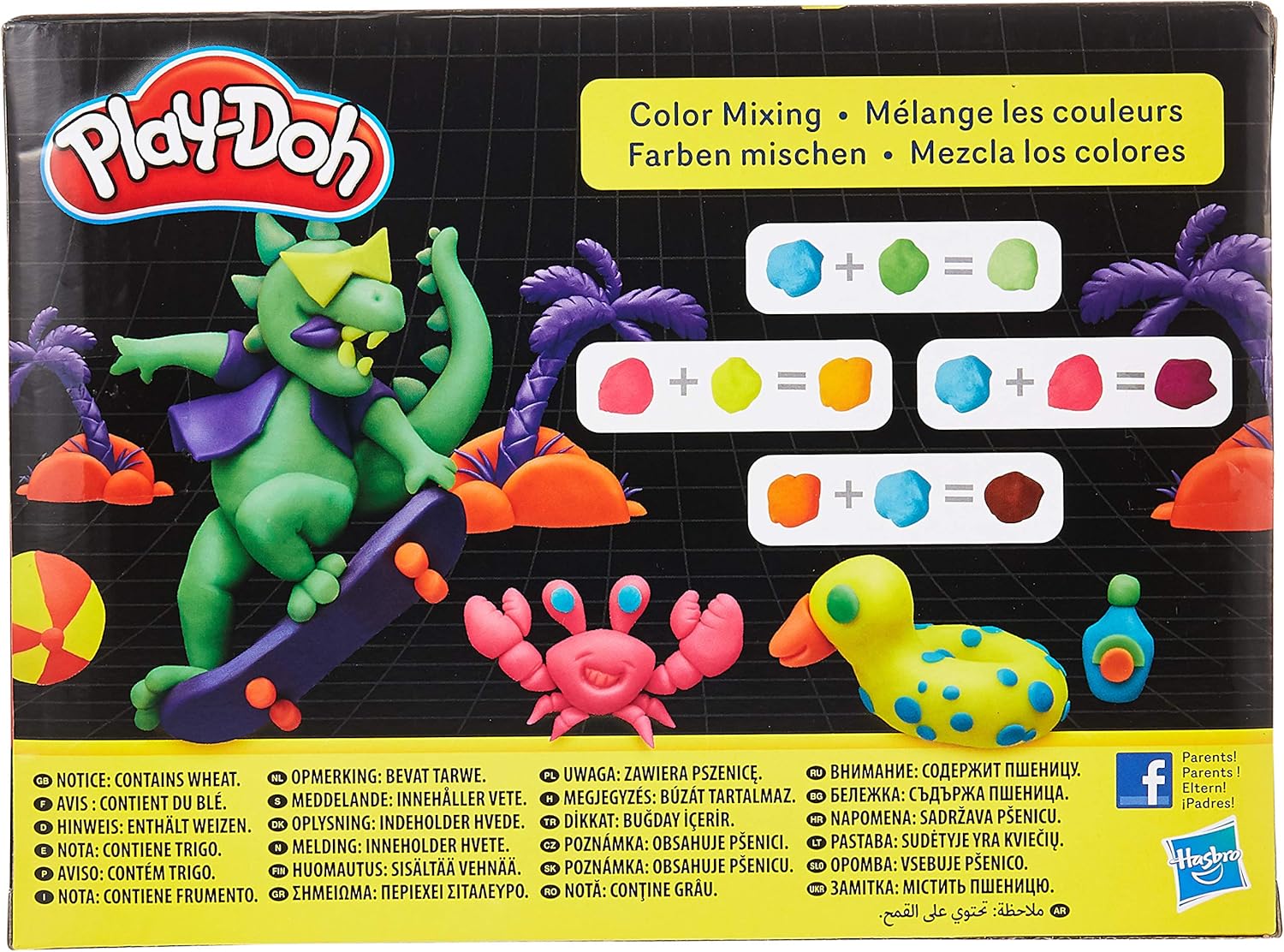 Play-Doh 8er-Pack Neon-ungiftige Modelliermasse – 8 leuchtende Farben (E5063ES1) 4