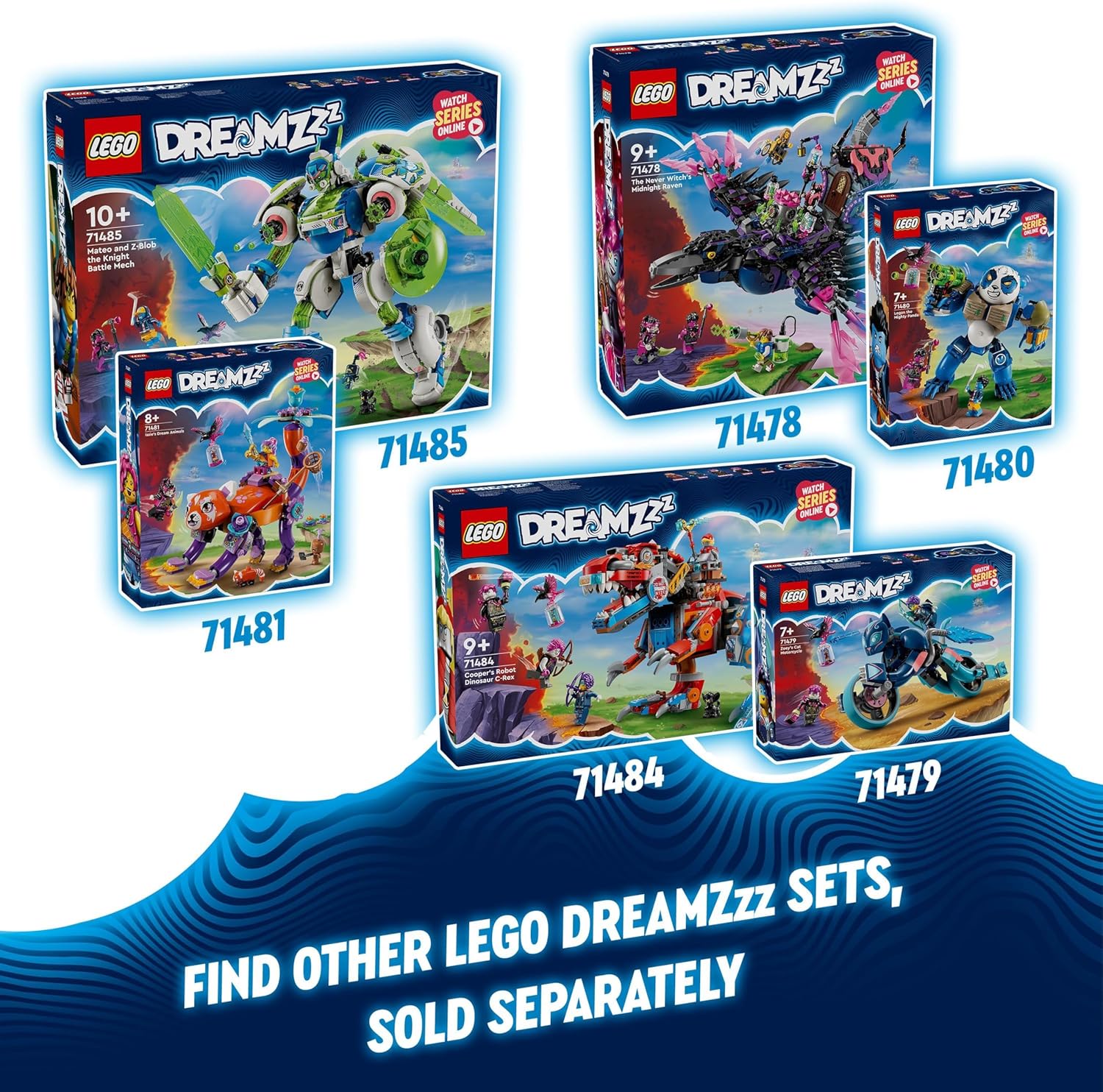 LEGO DREAMZzz The Never Witch’s Nightmare Creatures Set - Building Playset for Ages 9+ 6