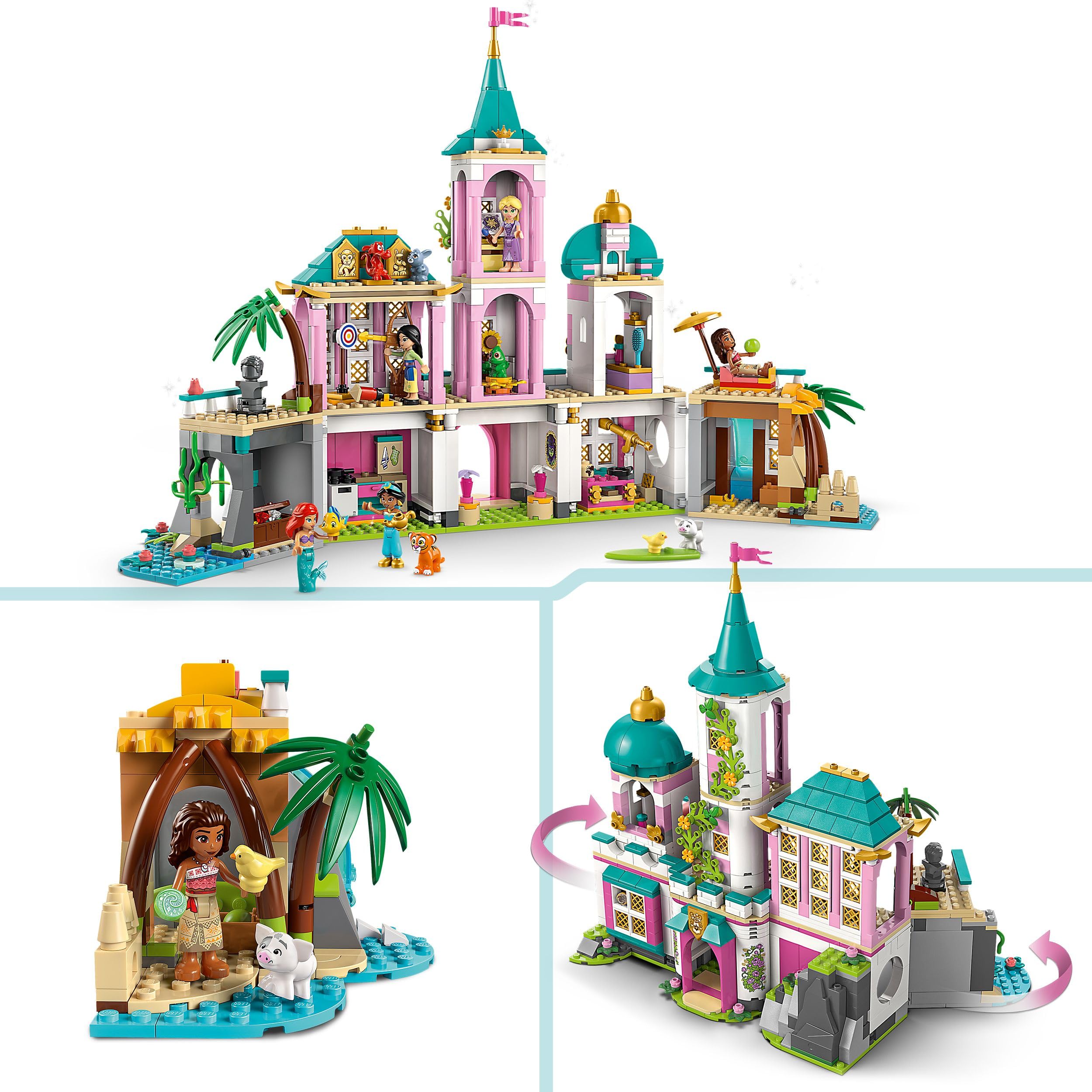 LEGO Disney Princess Castle & Royal Pets Building Set | 5 Minidolls | Ages 6+ | Model 43267 3