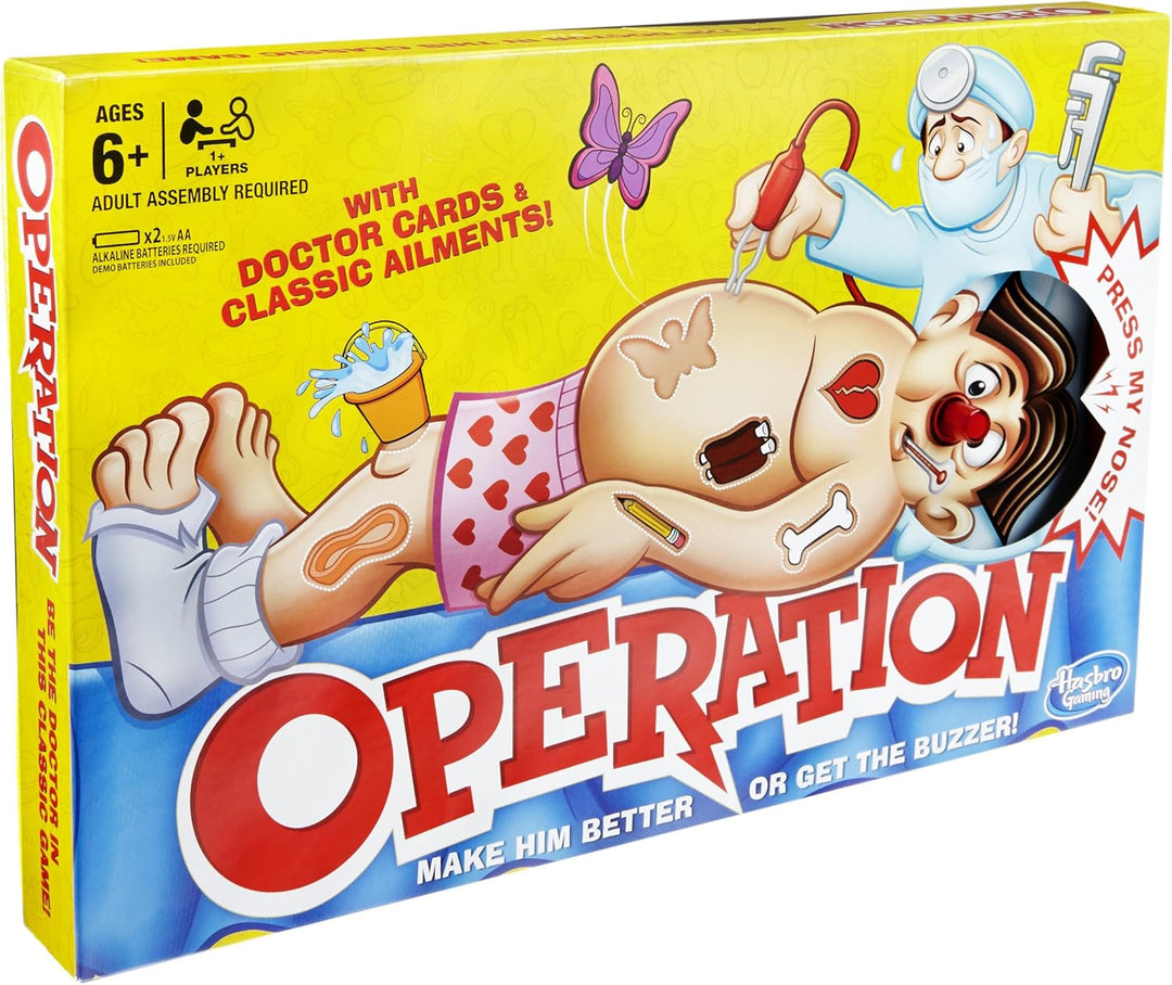 Hasbro Gaming Operation Classic Electronic Board Game