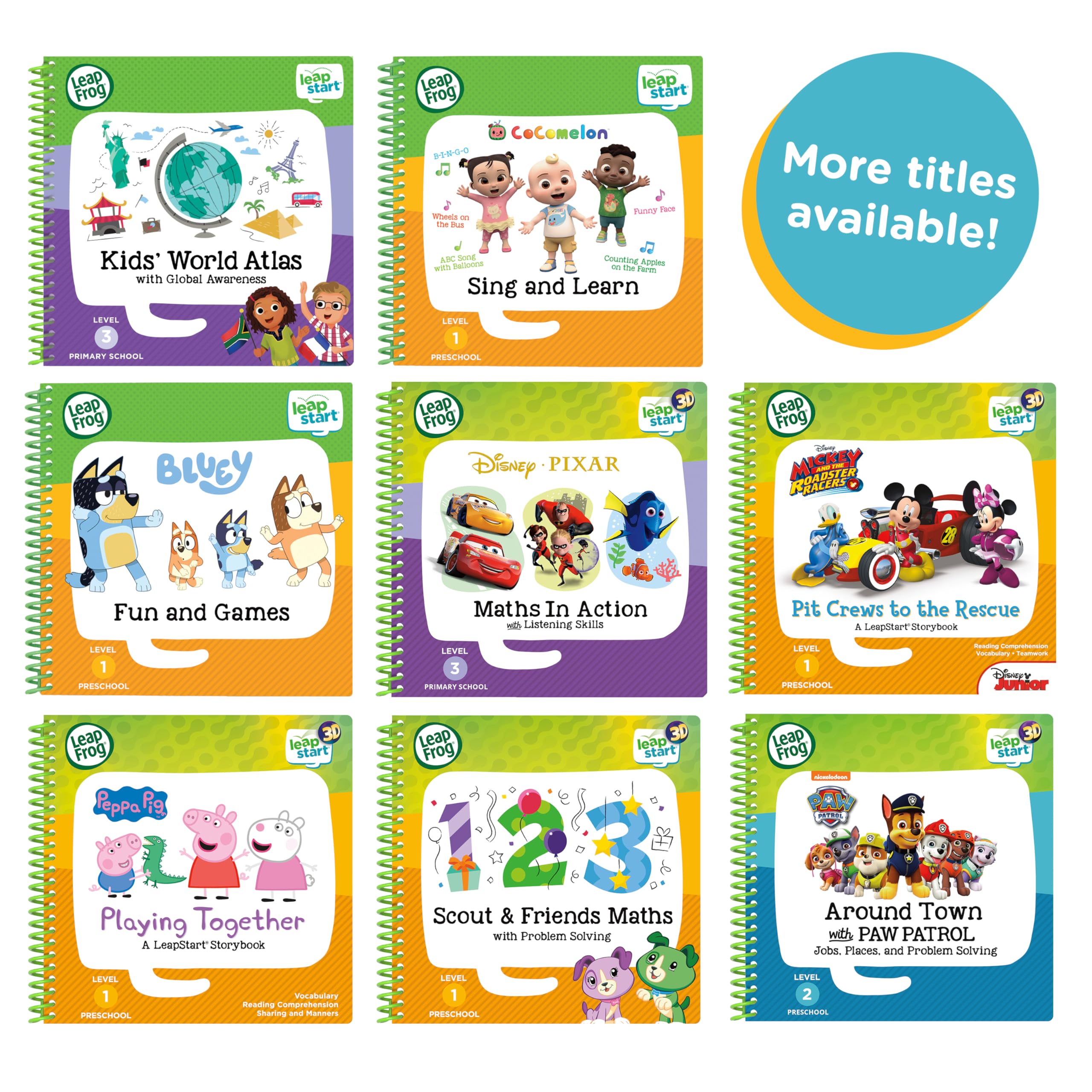 LeapFrog Scout and Friends Maths 3D Activity Book - Educational Learning Toy for Ages 2-4 5