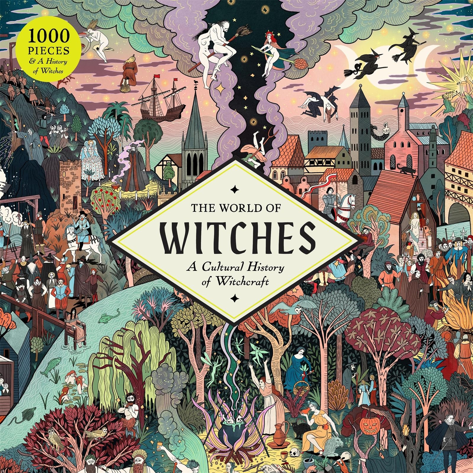 Laurence King The World of Witches Jigsaw Puzzle - 1000 Pieces | 19 x 27 Inches 1