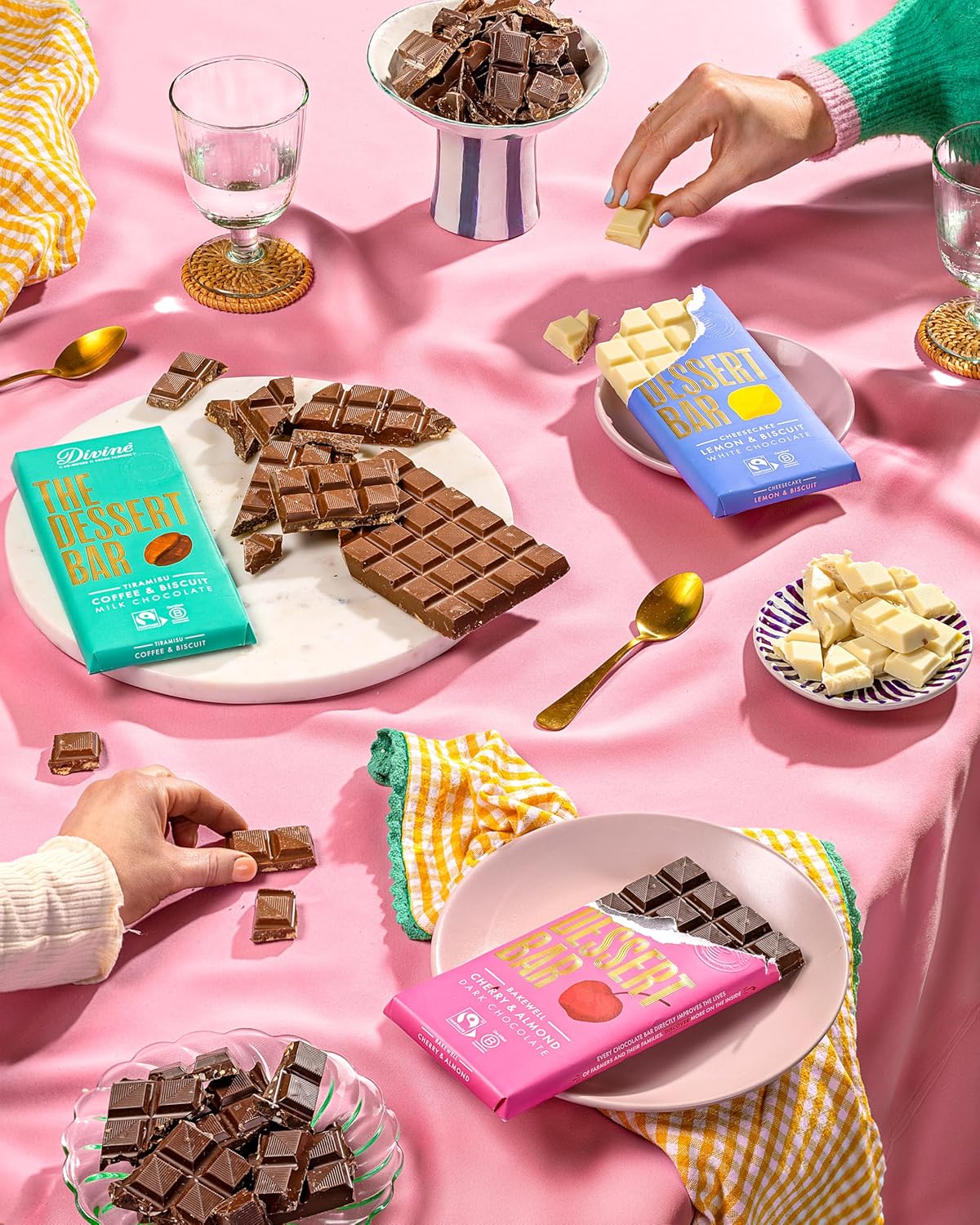 Divine - Schokoladen-Dessertriegel 26% Weiße Schokolade Zitronen-Käsekuchen mit Zitronen-Crisp 8