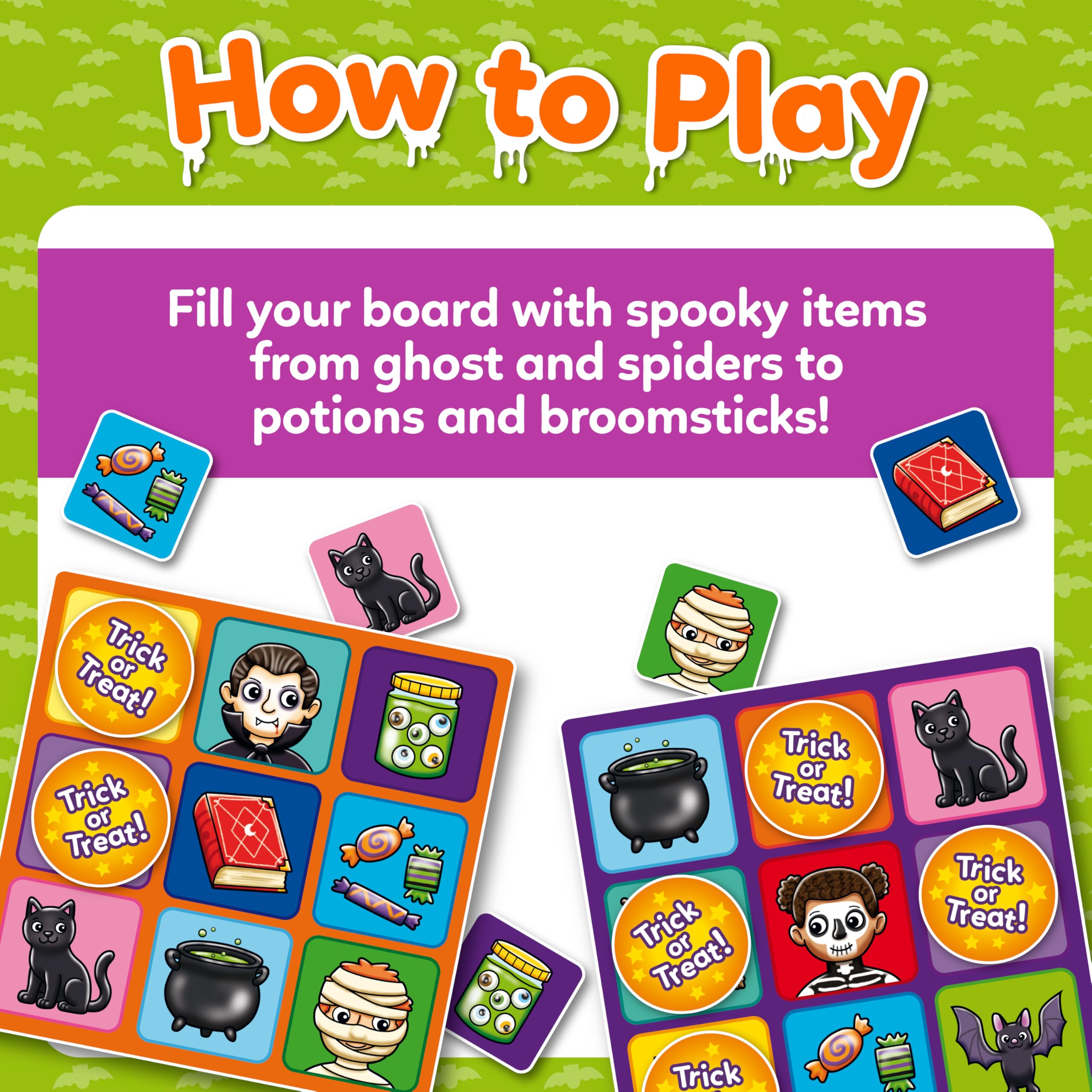 Orchard Toys Halloween Bingo – Kompaktes Reisebrettspiel für Kinder 6