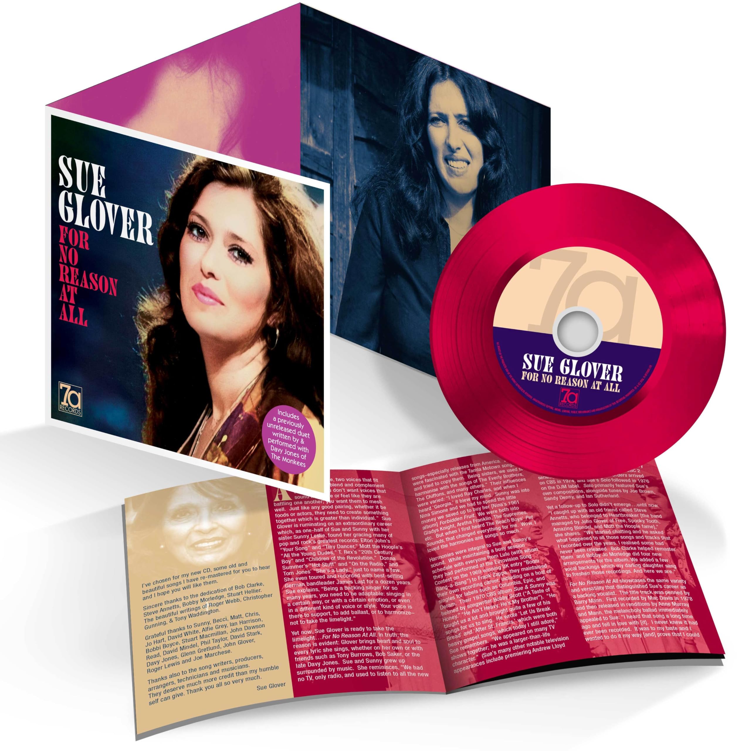 Sue Glover - For No Reason At All [CD]