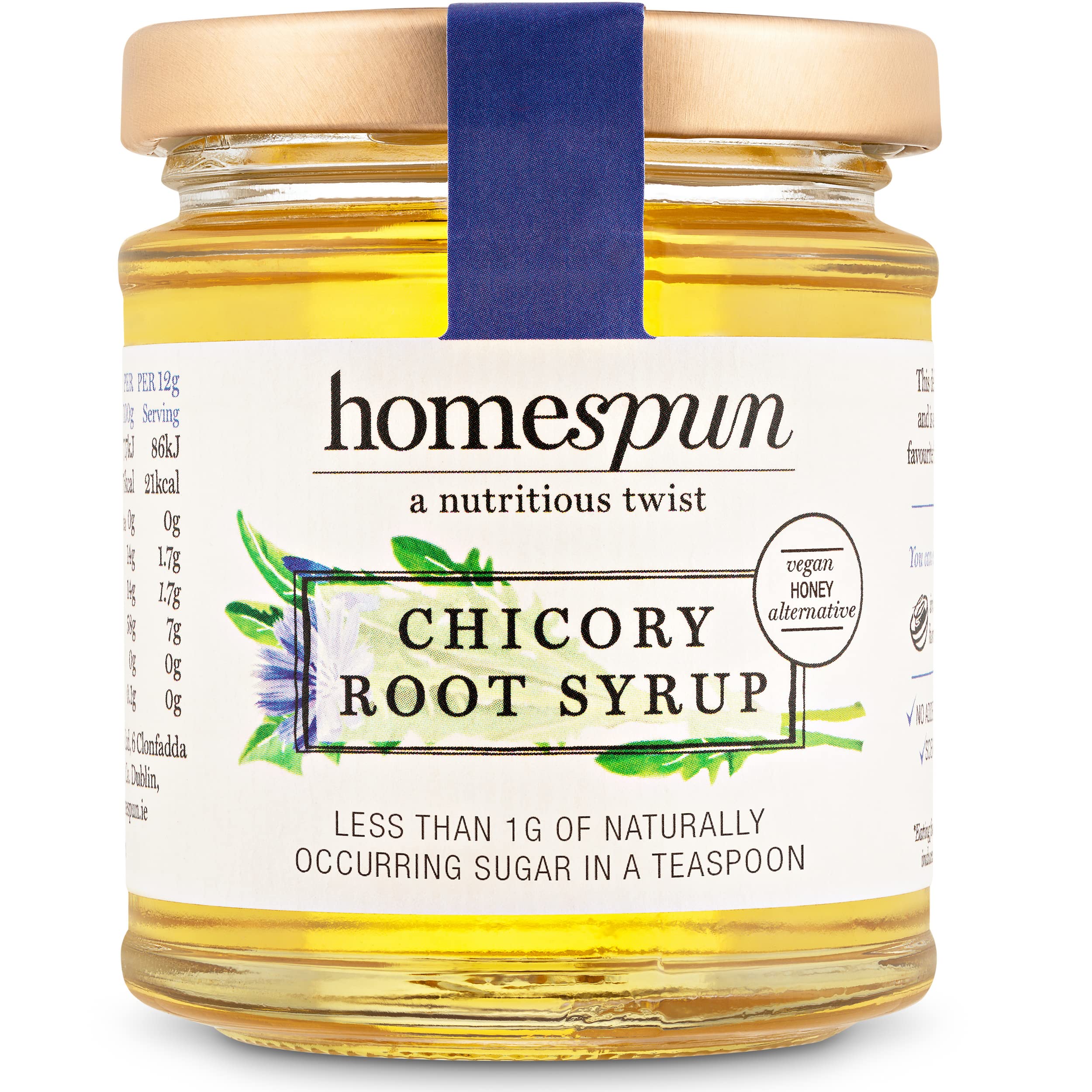Homs pun Chicory Root Syrup - Keto & Low Carb Sweetener - Low Sugar, Vegan 1