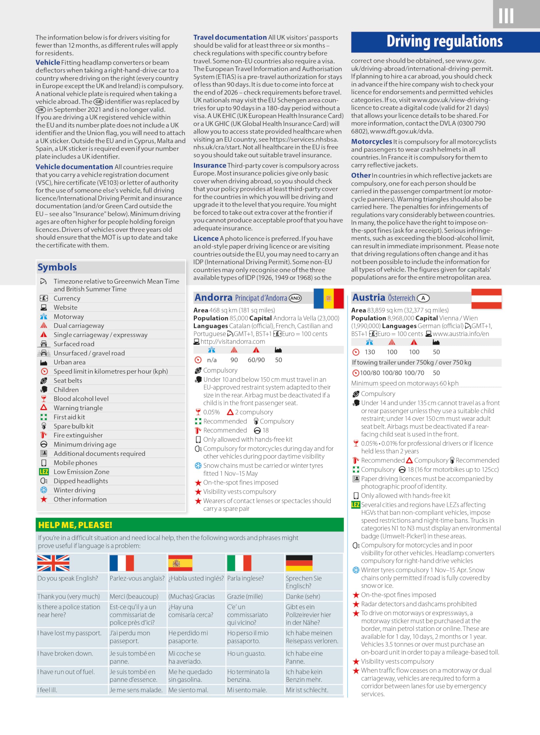 Philip's Philip's 2027 Easy to Read Multiscale Road Atlas of Europe - A4 Spiral Edition 8