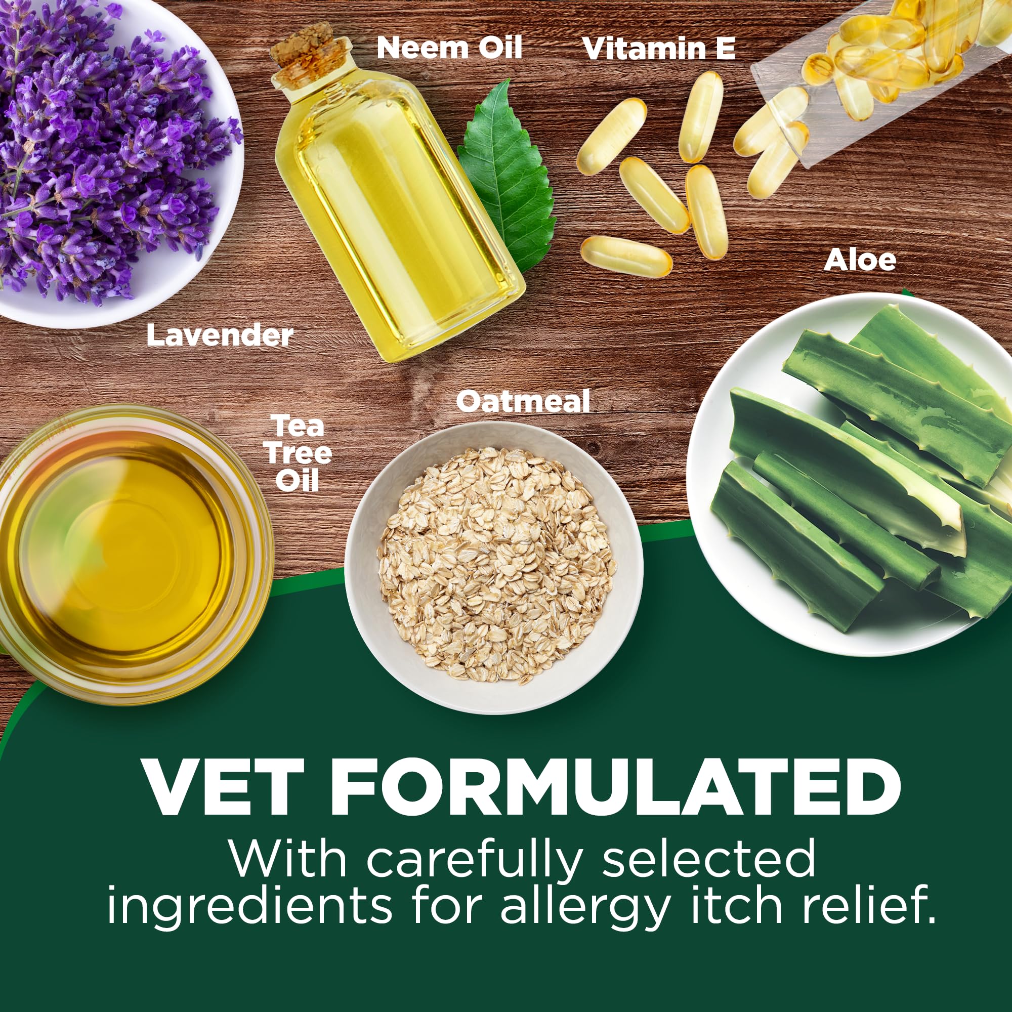 Vet's Best Allergy Itch Relief Dog Shampoo - Relieves Discomfort from Seasonal Allergies | 470ml 5
