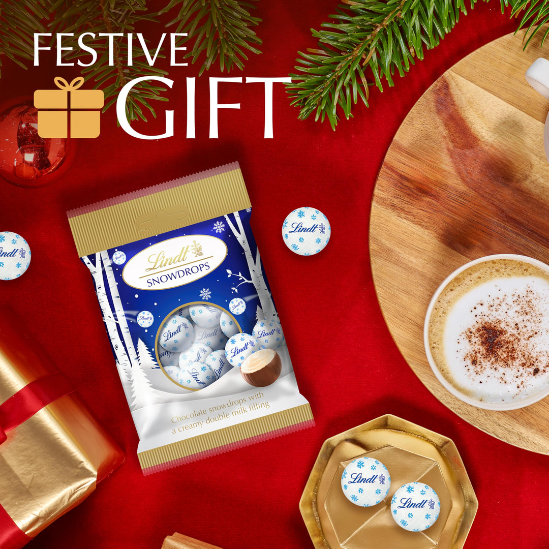Lindt Snowdrops Milk & White Chocolate Truffles – 70g – Christmas Gift 2025