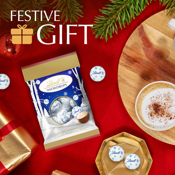 Lindt Snowdrops Milk & White Chocolate Truffles – 70g – Christmas Gift 2025