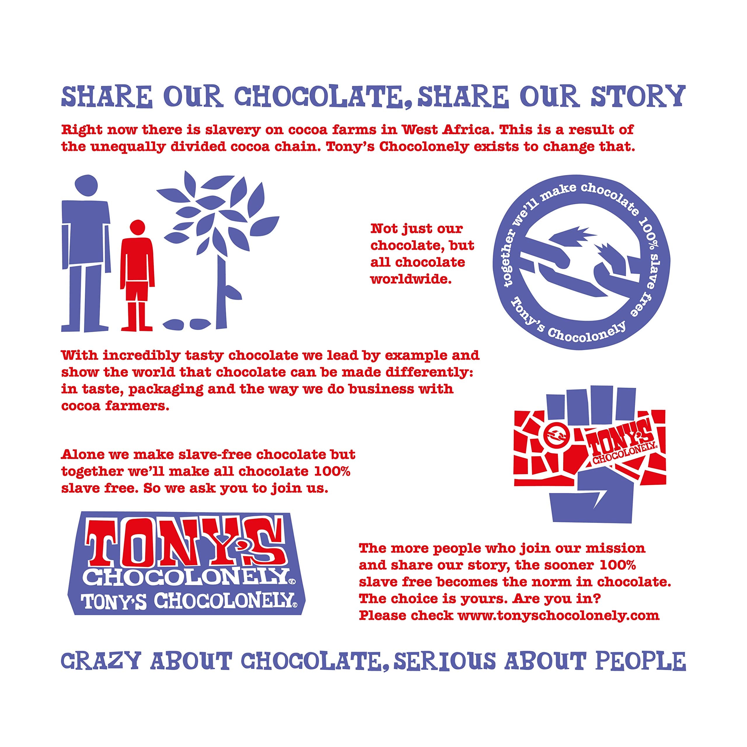 Tony's Chocolonely - Dark Milk Pretzel Toffee Chocolate Bar 180g 8