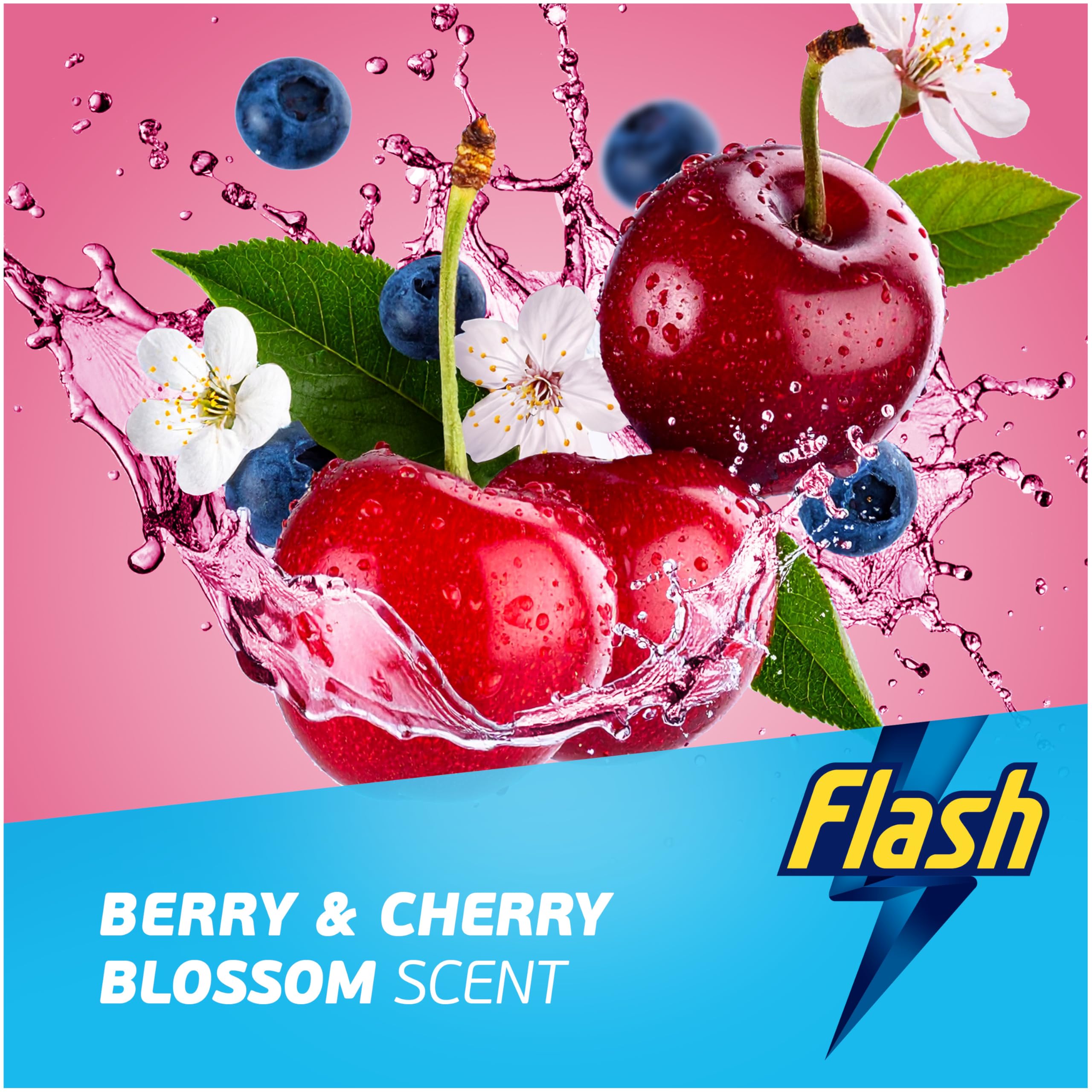 FLASH Direct to Floor All Purpose Floor Cleaner Berry & Cherry Blossom Scent | 800 ml 6