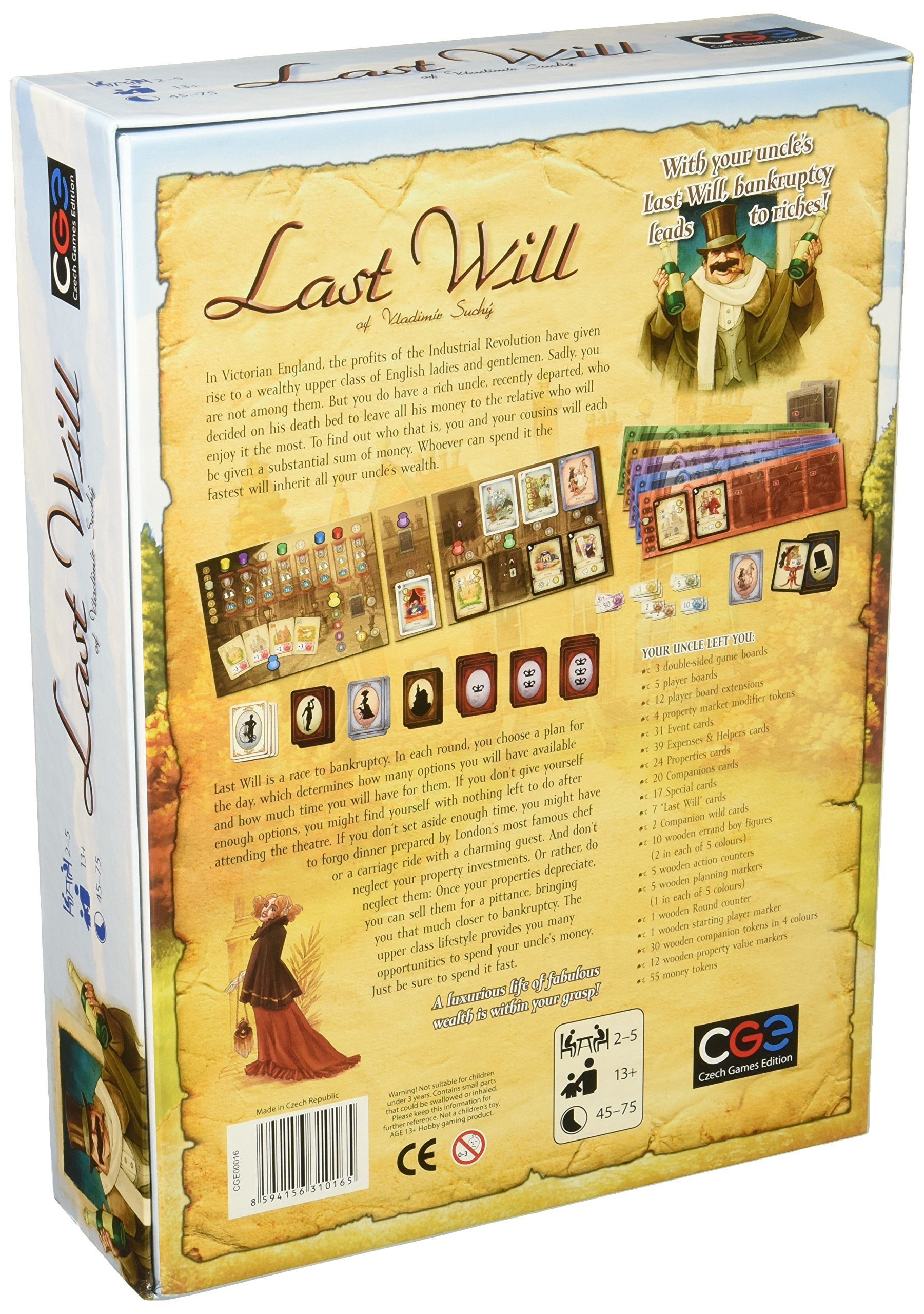 Czech Games Edition Last Will Board Game 3