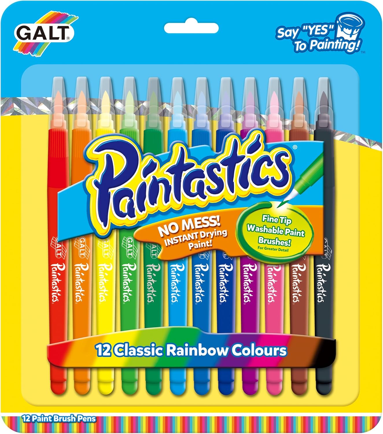 Galt Paintastics - 12 Classic Colours Mess-Free Painting Set for Kids Ages 6+ 1