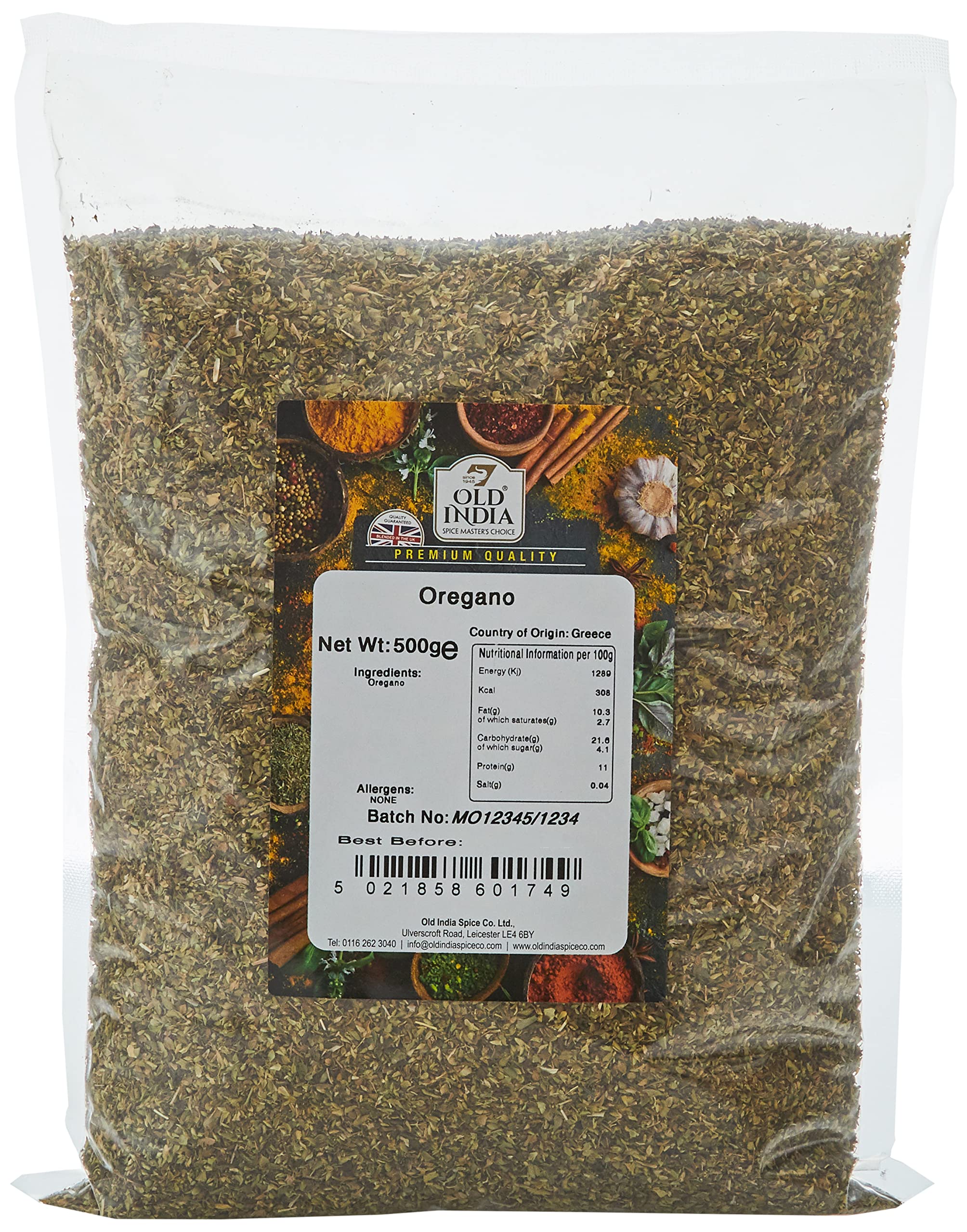 Old India Oregano Whole Spice - 500g Natural & Additive Free 1