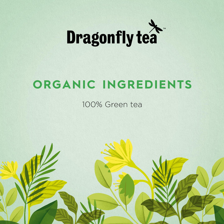 Dragonfly - Pure Green Mountain Organic Green Tea Bags, 80 Count (4 x 20)