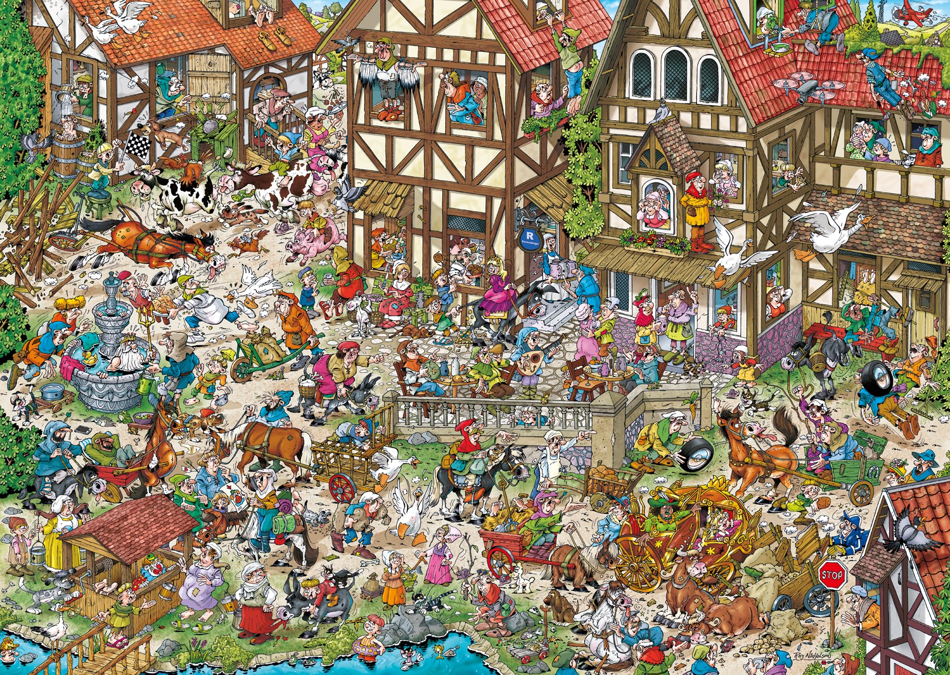 Ravensburger Ray’s Comic Series Time Travel No.2 Middle Ages Jigsaw Puzzle | 1000 Pieces 1