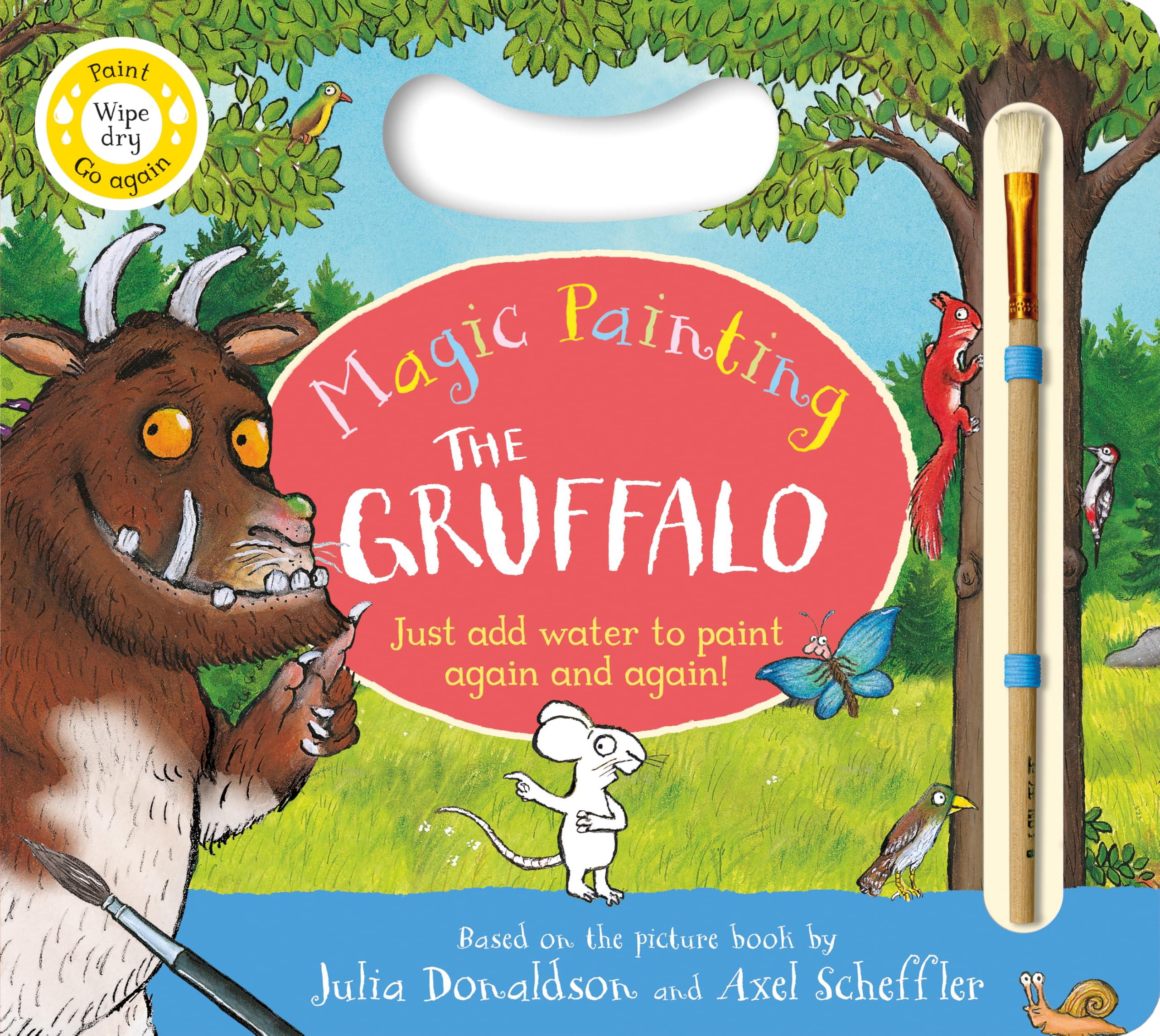 MACMILLAN The Gruffalo Magic Painting Book - Mess-Free Water Painting | Board Book | Ages 2-3
