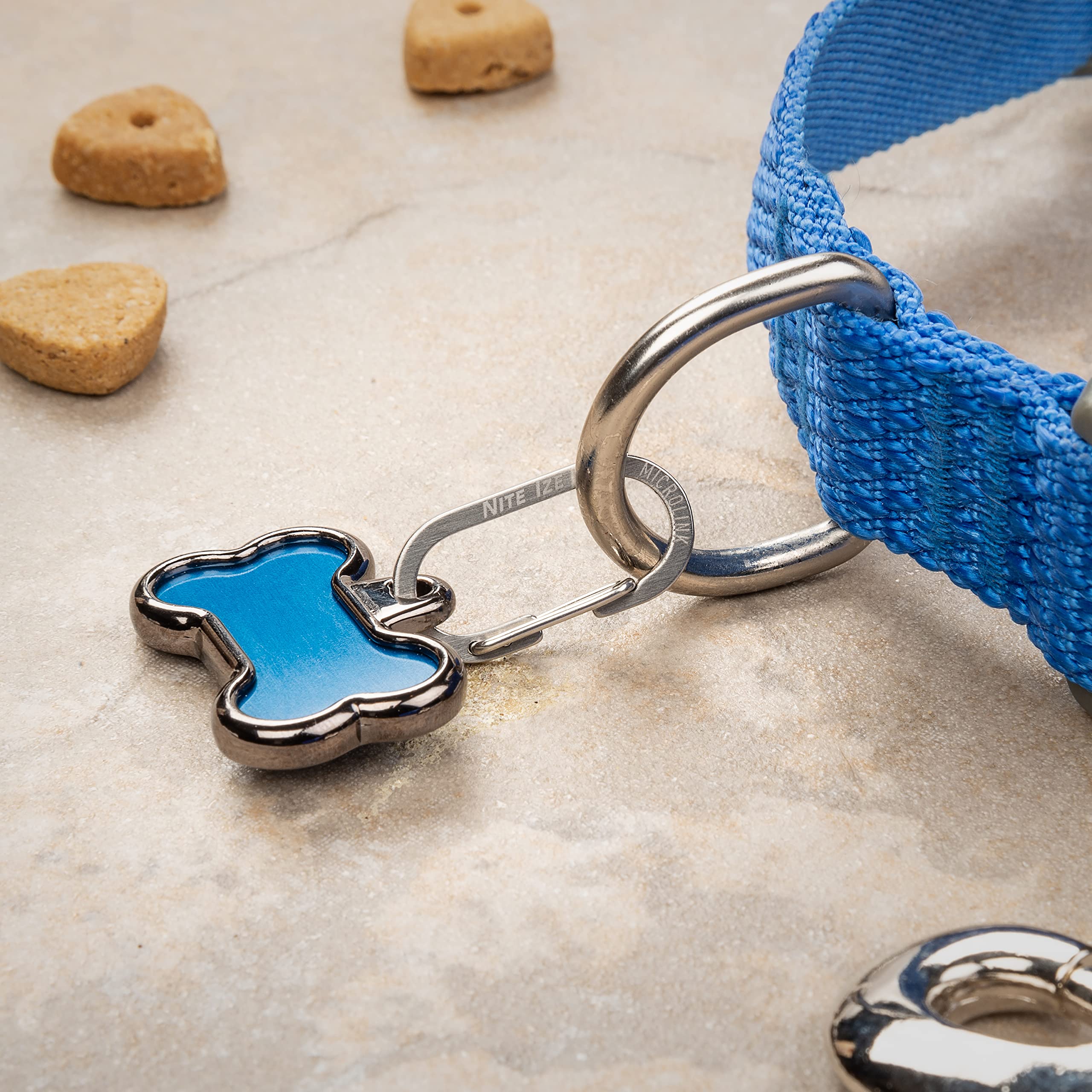 Nite Ize MicroLink Pet Tag Carabiner - Stainless Steel | Secures Tags | Easy Transfer 8