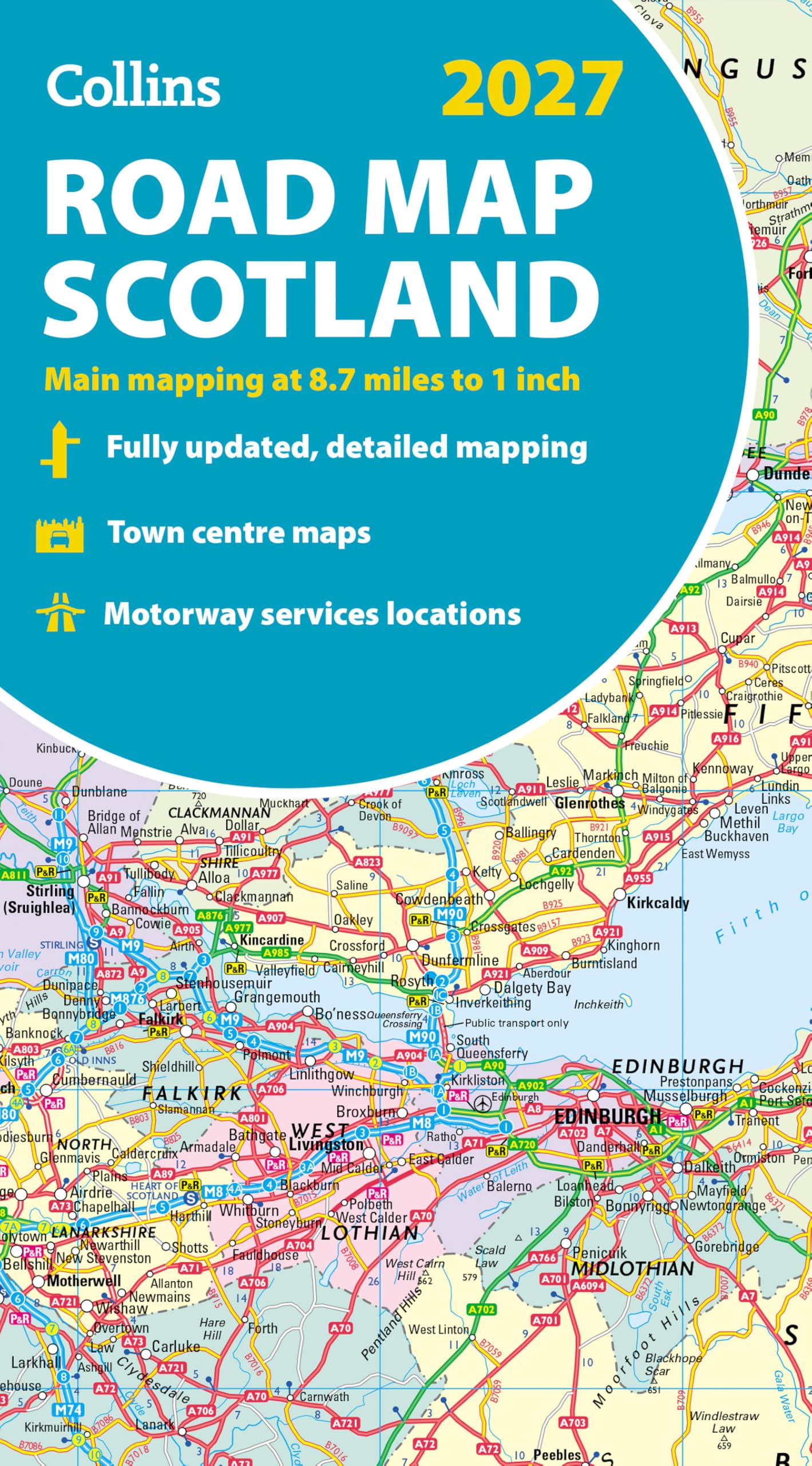 Collins Road Map of Scotland - 2027 Edition | Folded Map | English Language 1