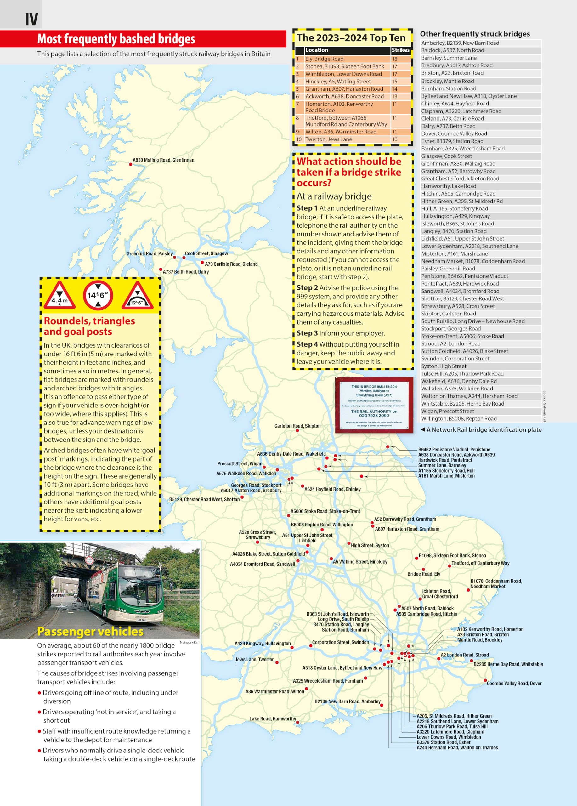 Philip's Big Easy to Read Trucker's Road Atlas Britain - Over 4,000 Bridges with Restrictions | Spiral Bound | English 3