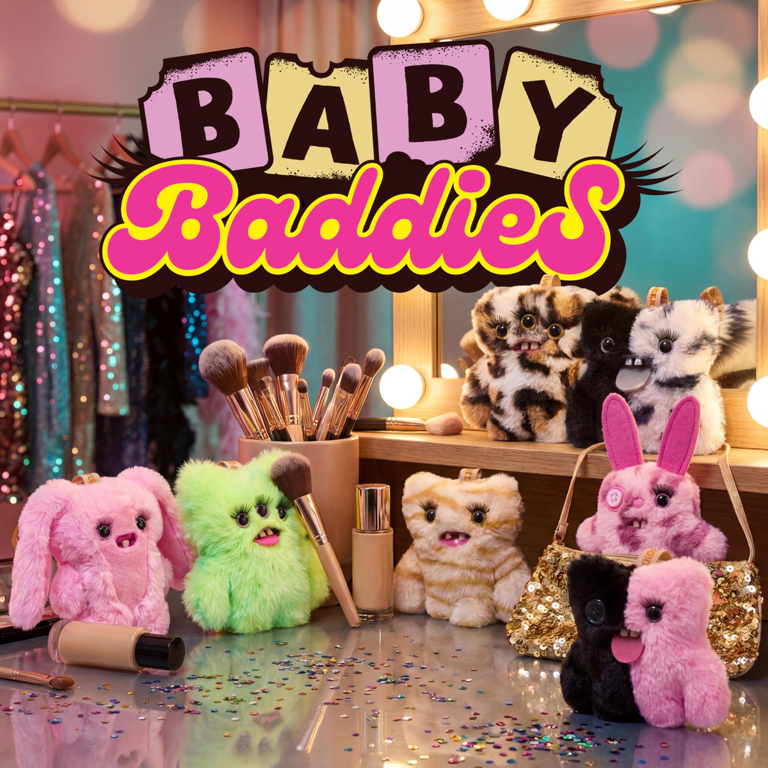 Fuggler Baby Baddies Soft Dolls - 5 Inch Collectible Plush (6 Pack) 5