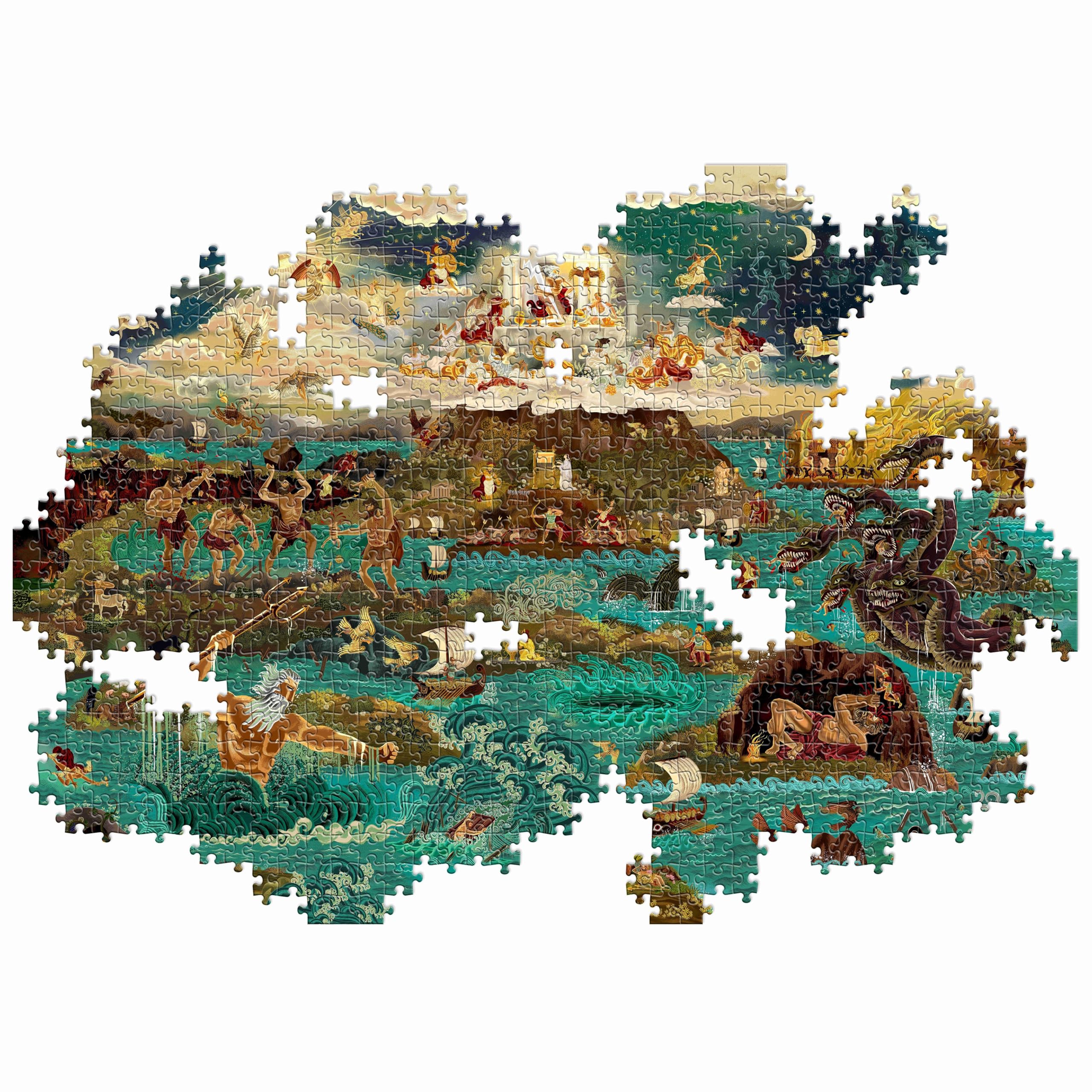 Laurence King The World of the Odyssey & Other Greek Myths Jigsaw Puzzle - 1000 Pieces | 19 x 27 inches