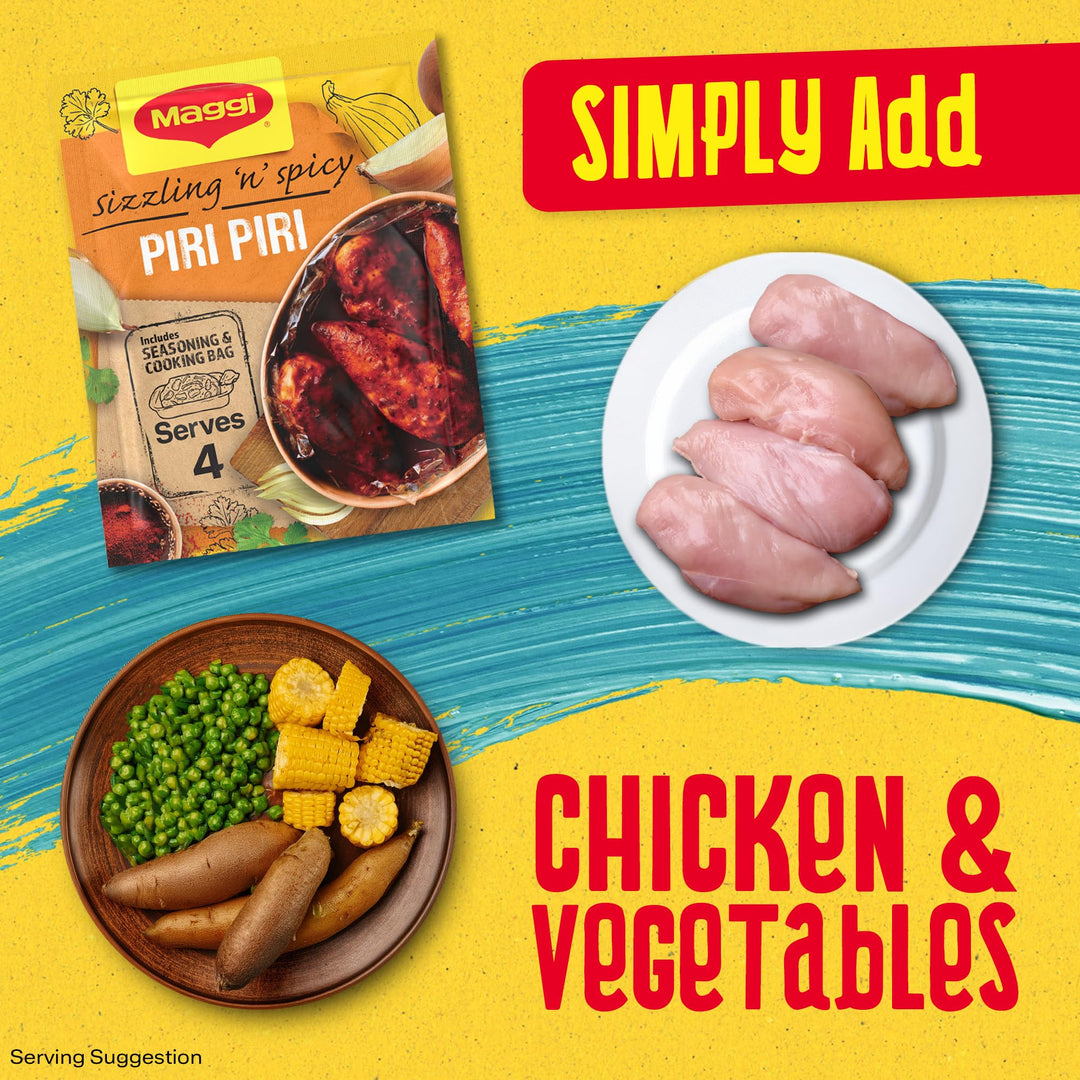 MAGGI So Juicy Smokey Piri Piri Chicken Recipe Mix 27g