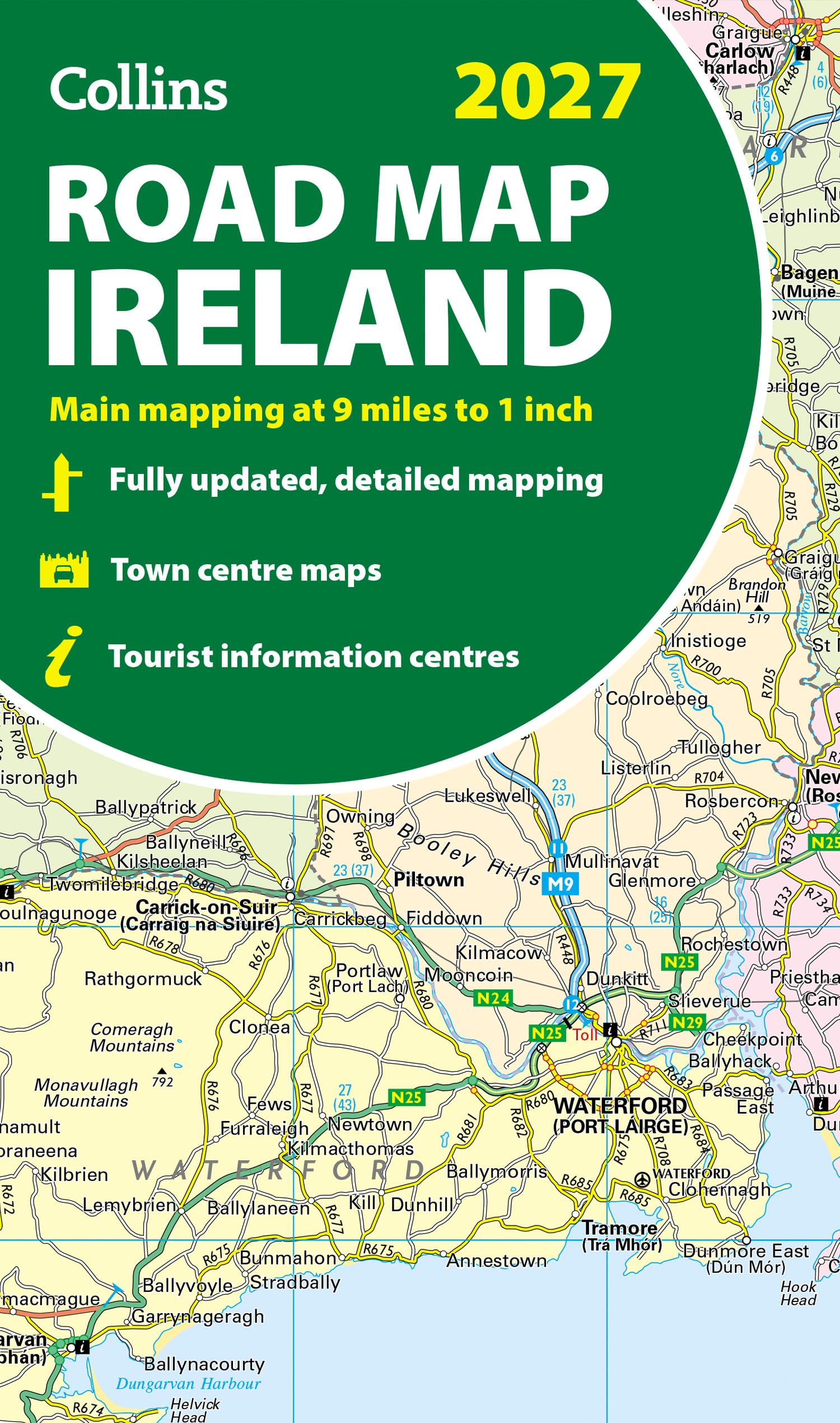 Collins Road Map of Ireland 2027 - Folded Map | English Language | 100g 1