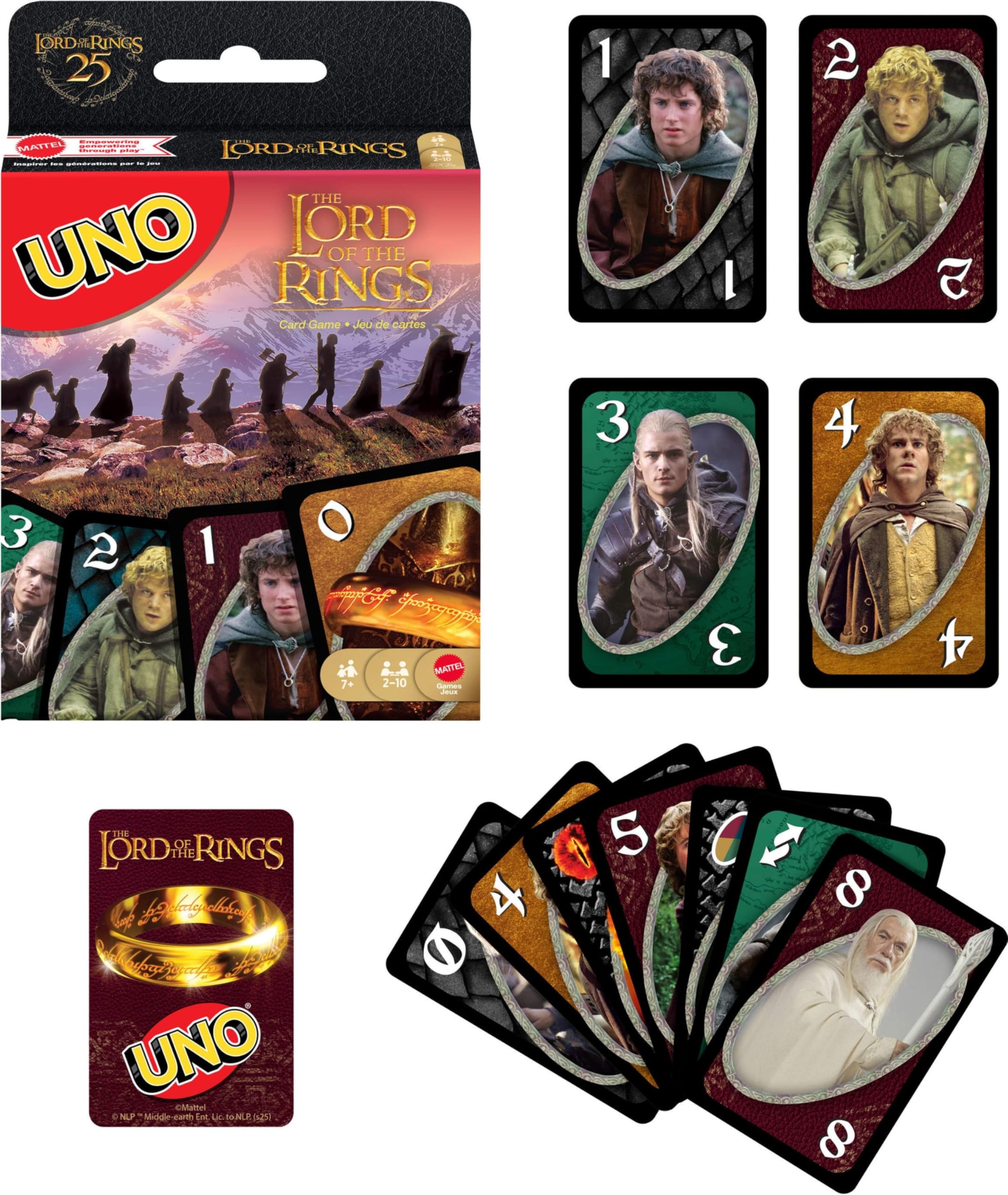 Mattel Games UNO The Lord of The Rings Card Game | 2-10 Players | Ages 7+ 6