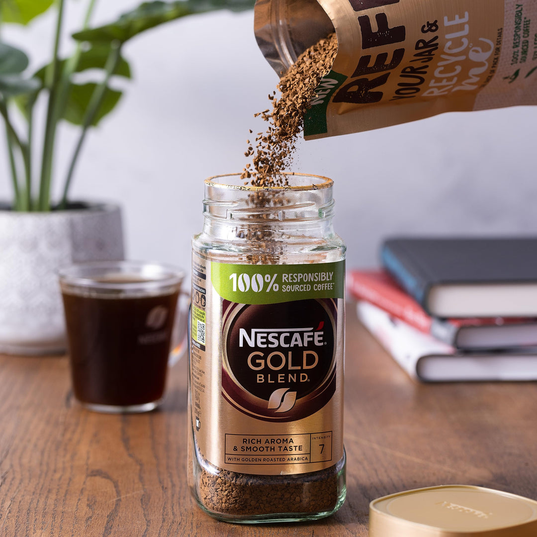 NESCAFÉ Gold Blend Refill 150g - Premium Instant Coffee (Pack of 5)