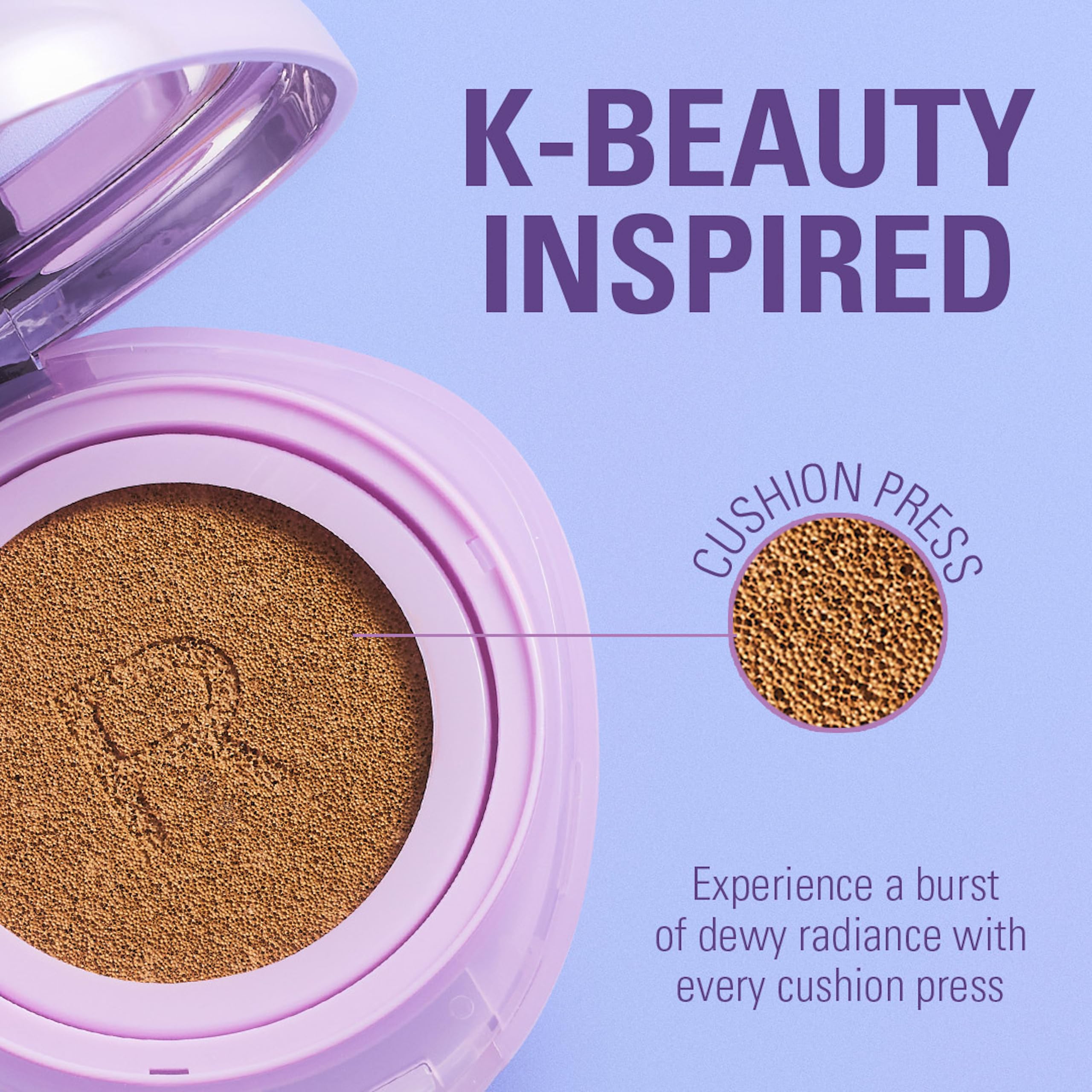 Revolution Beauty London Superdewy Cushion Foundation - Buildable Coverage, Hydrating, Fair Neutral Warm 3