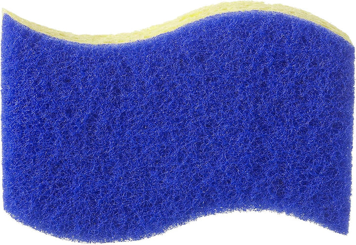 Spontex Non-Scratch Super Absorbent Sponge Scourers, Pack of 2 - Yellow