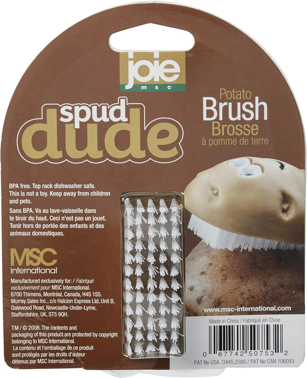 Joie Spud Dude Classic Potato Scrubbing Brush