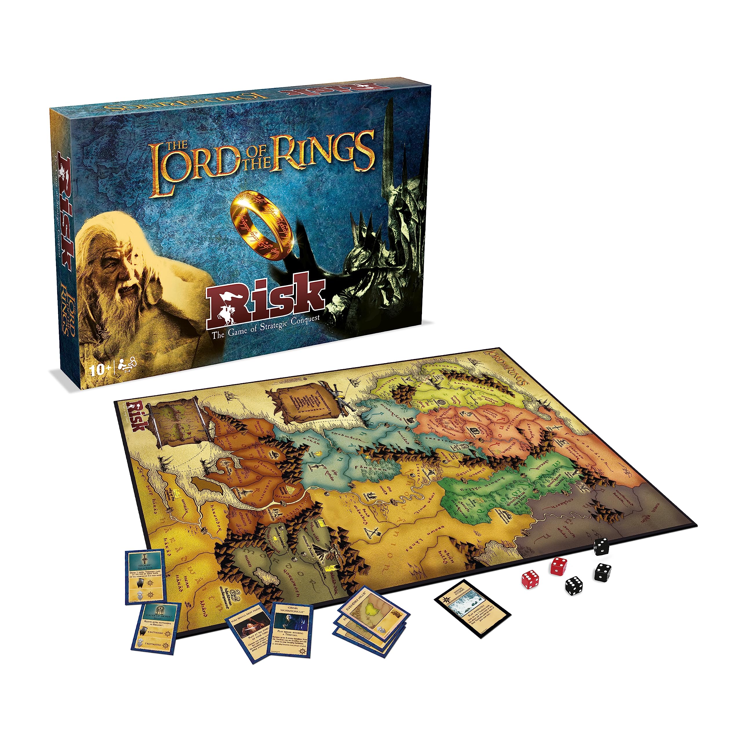 Winning Moves Lord of the Rings RISK Strategy Board Game - Classic Edition, 2-4 Players, Ages 18+ 2