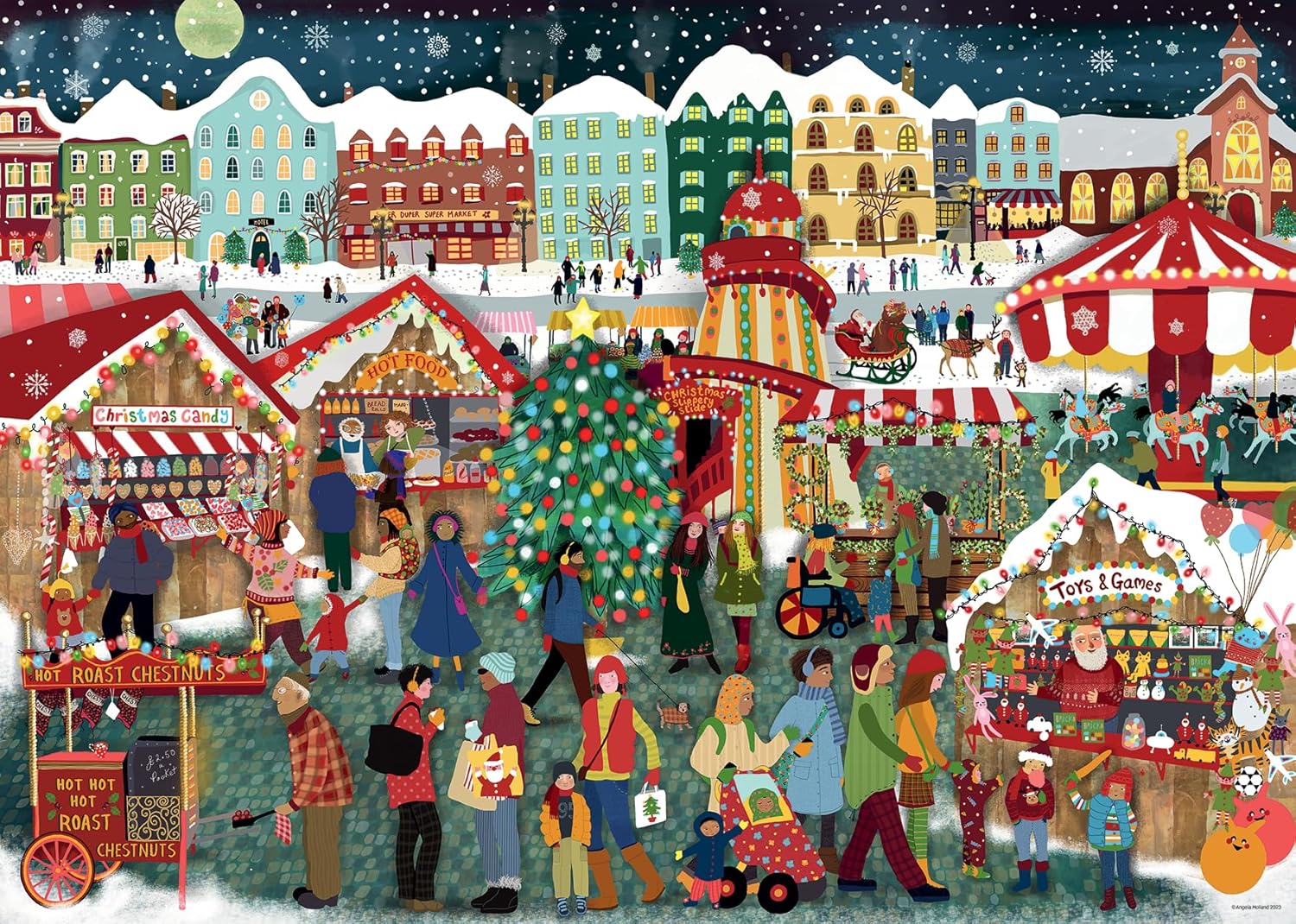 Ravensburger Christmas Market 1000 Piece Jigsaw Puzzle for Adults & Kids 12+ 1