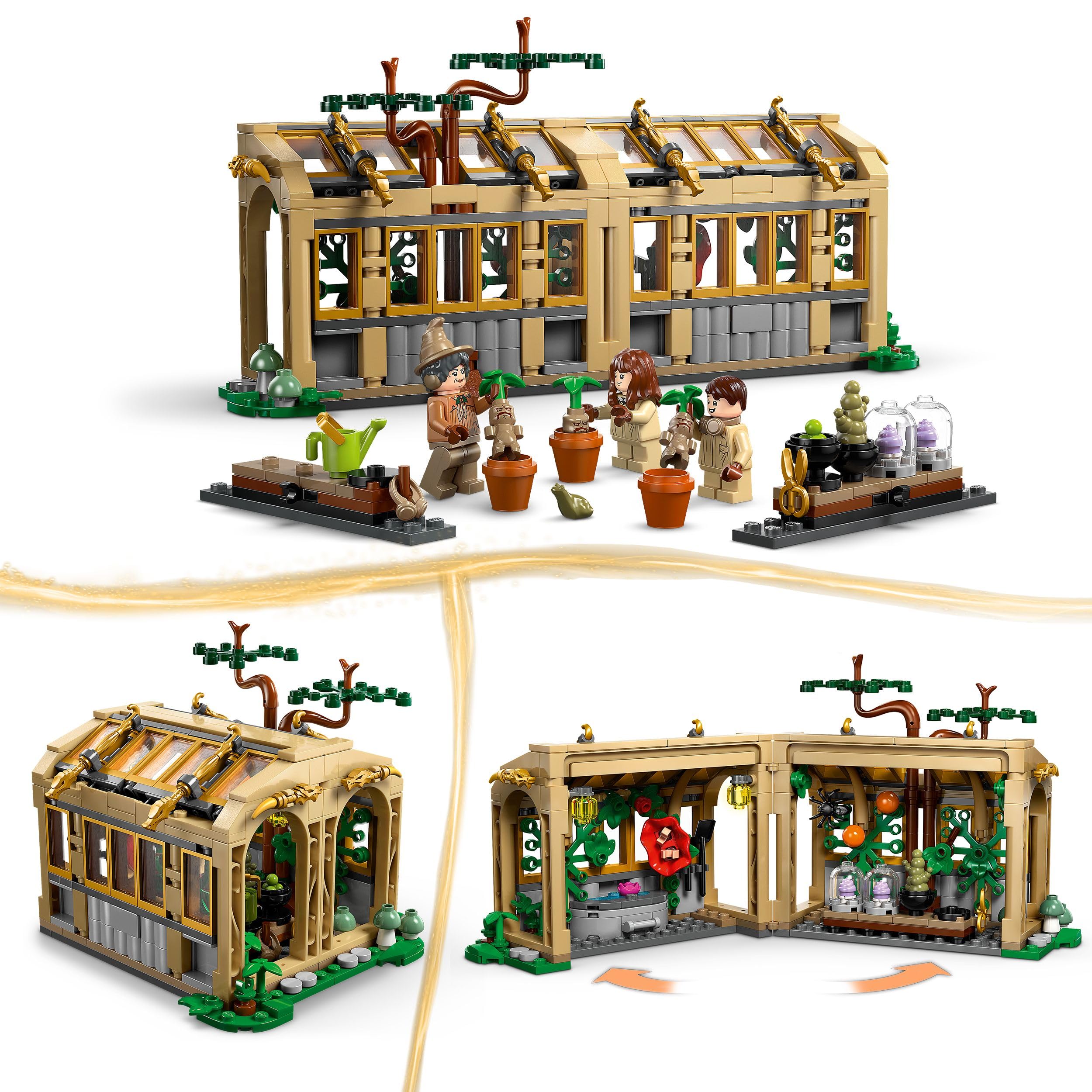 LEGO Harry Potter Hogwarts Castle: Herbology Class Set with Neville Longbottom - Building Toy for Ages 8+ 3