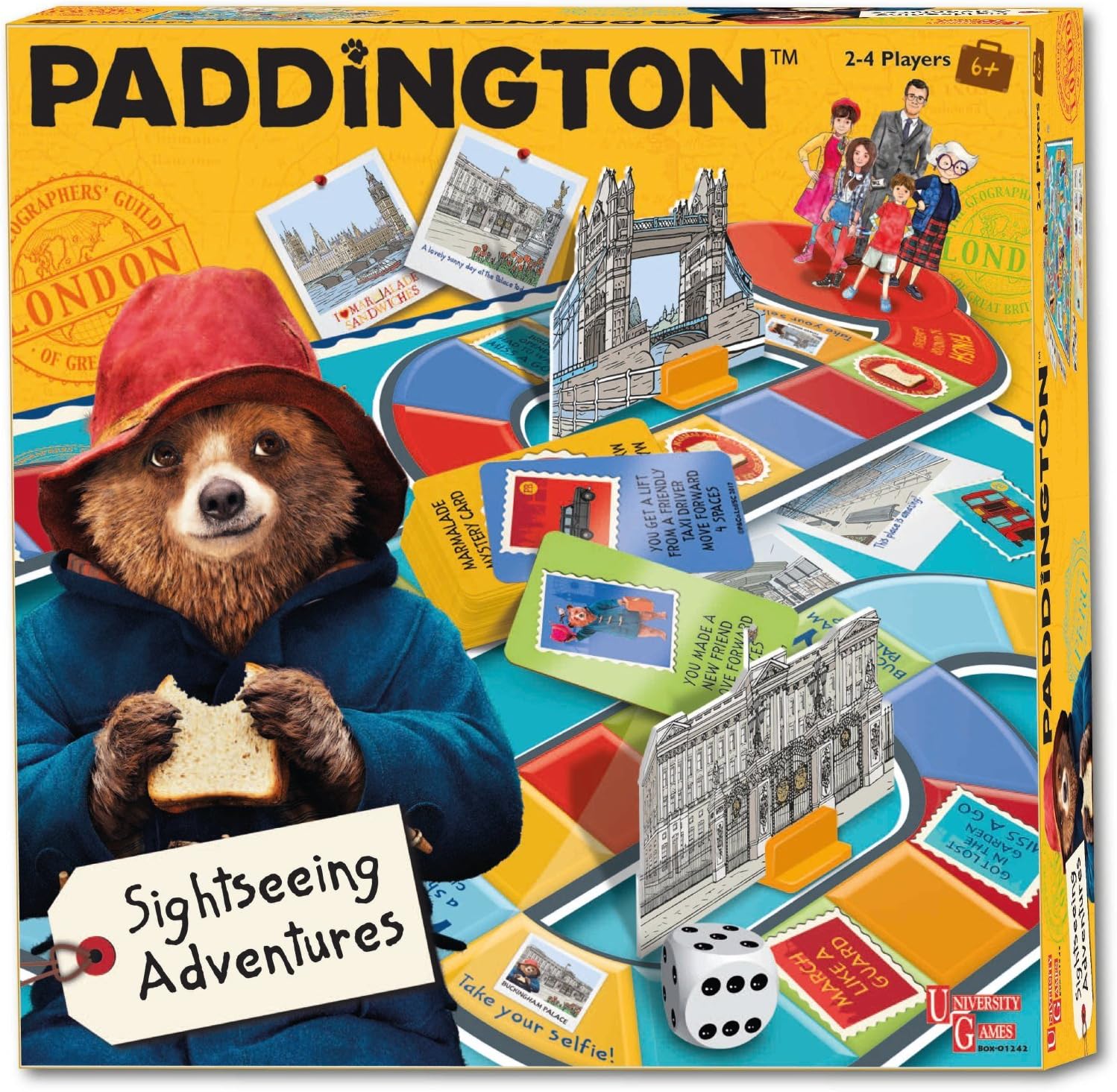 University Games Paddington Bear Movie Board Game - Sightseeing Adventures for Kids 1