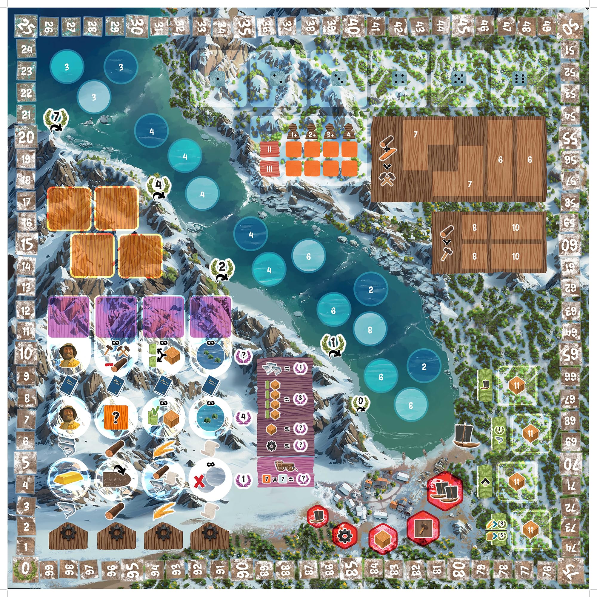 Matagot Saltfjord Strategy Board Game | 1-4 Players | 60 Min Playtime | Ages 16+ 3