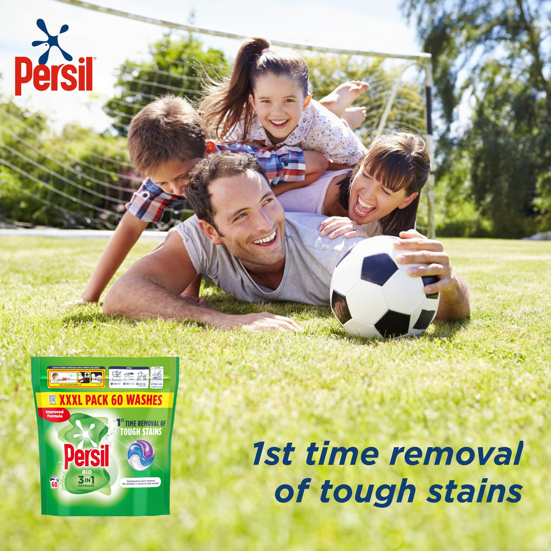 Persil - Bio 3 in 1 Washing Capsules, 60 Washes
