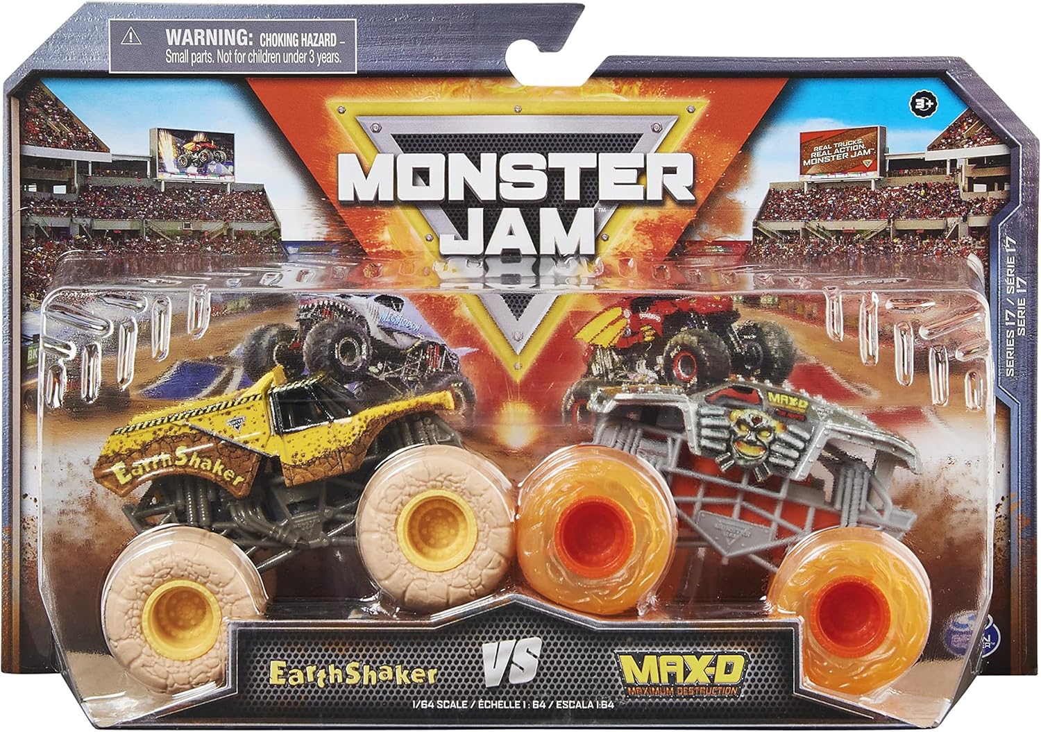 Monster Jam 1:64 Scale Die-Cast 2-Pack - Head-to-Head Monster Trucks for Kids 8