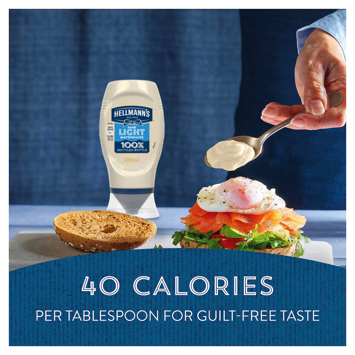 Hellmann's Light Mayonnaise - 60% Less Fat with Free-Range Eggs