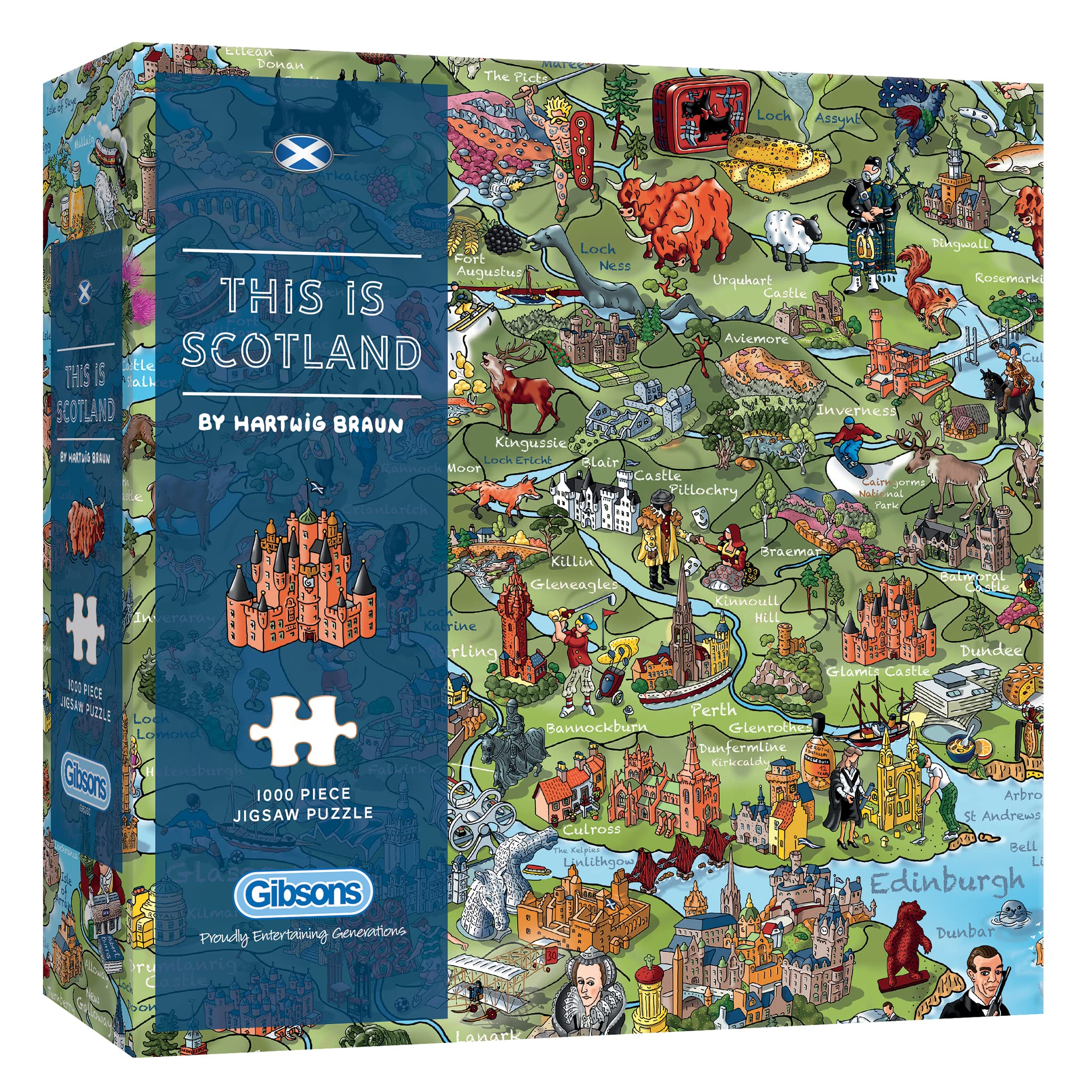 Gibsons This is Scotland Jigsaw Puzzle - 1000 Pieces | 68 x 49 cm 1