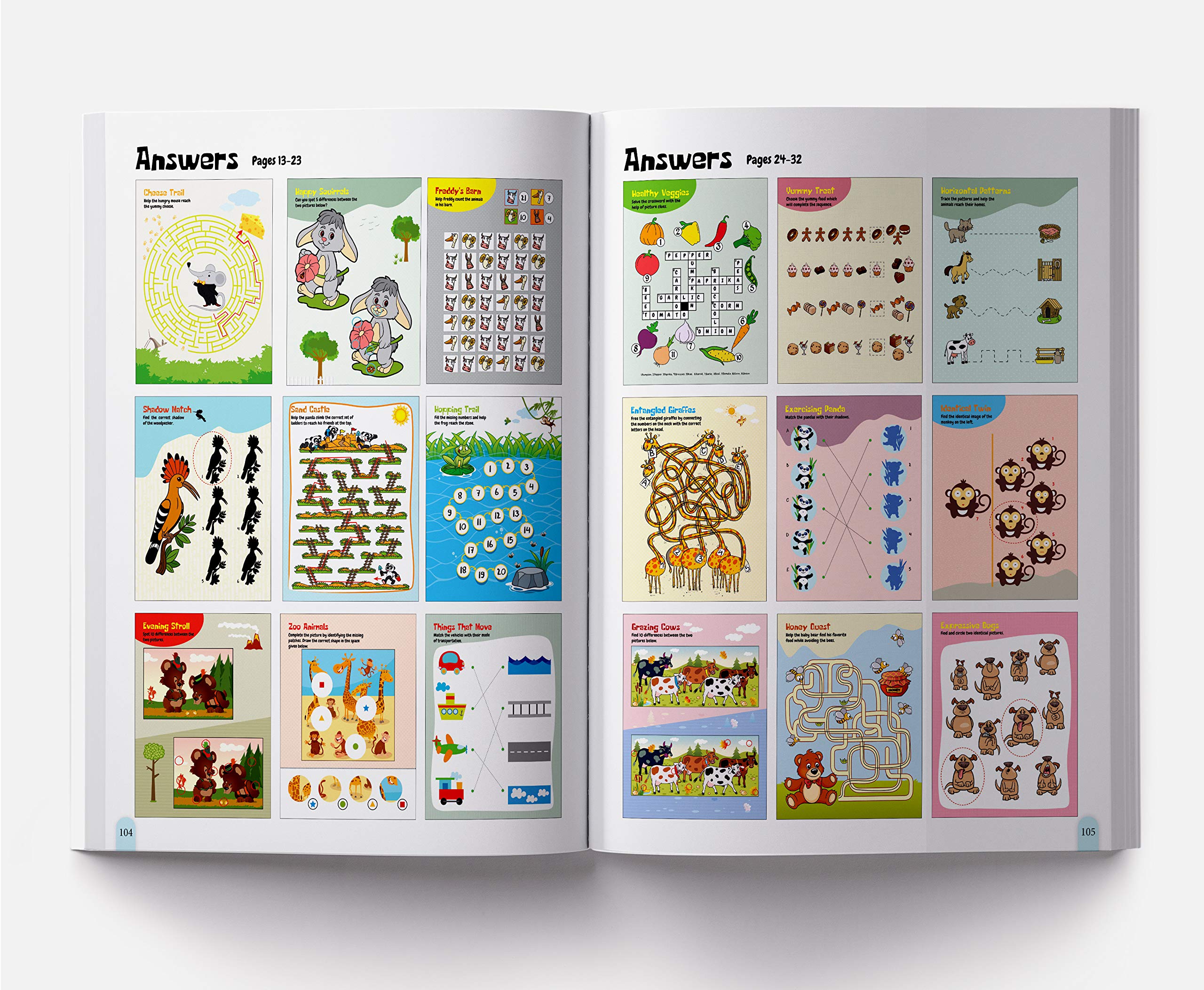 Wonder House 101 Brain Booster Activity Book - Mazes, Coloring & Puzzles for Ages 3-5 9