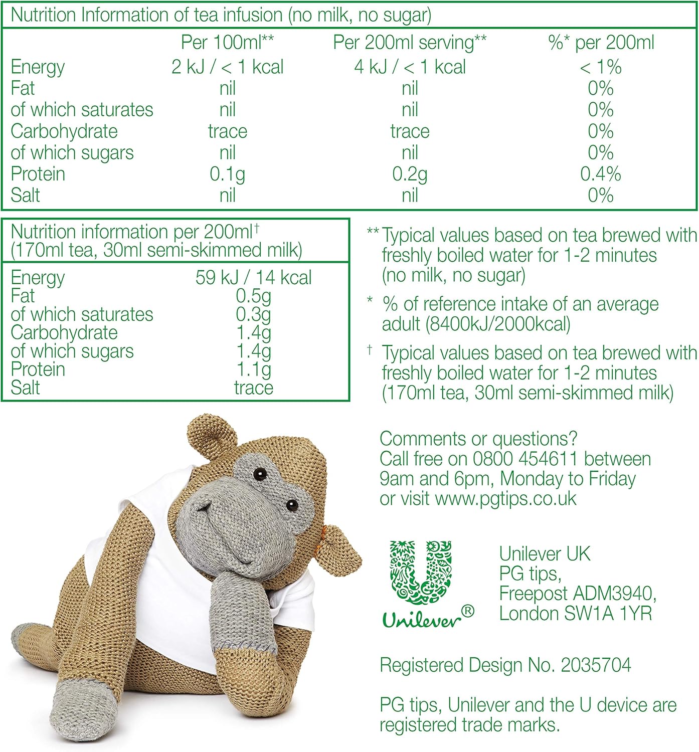 PG Tips - String and Tag One Cup Everyday Tea Bags (Pack of 100) 6