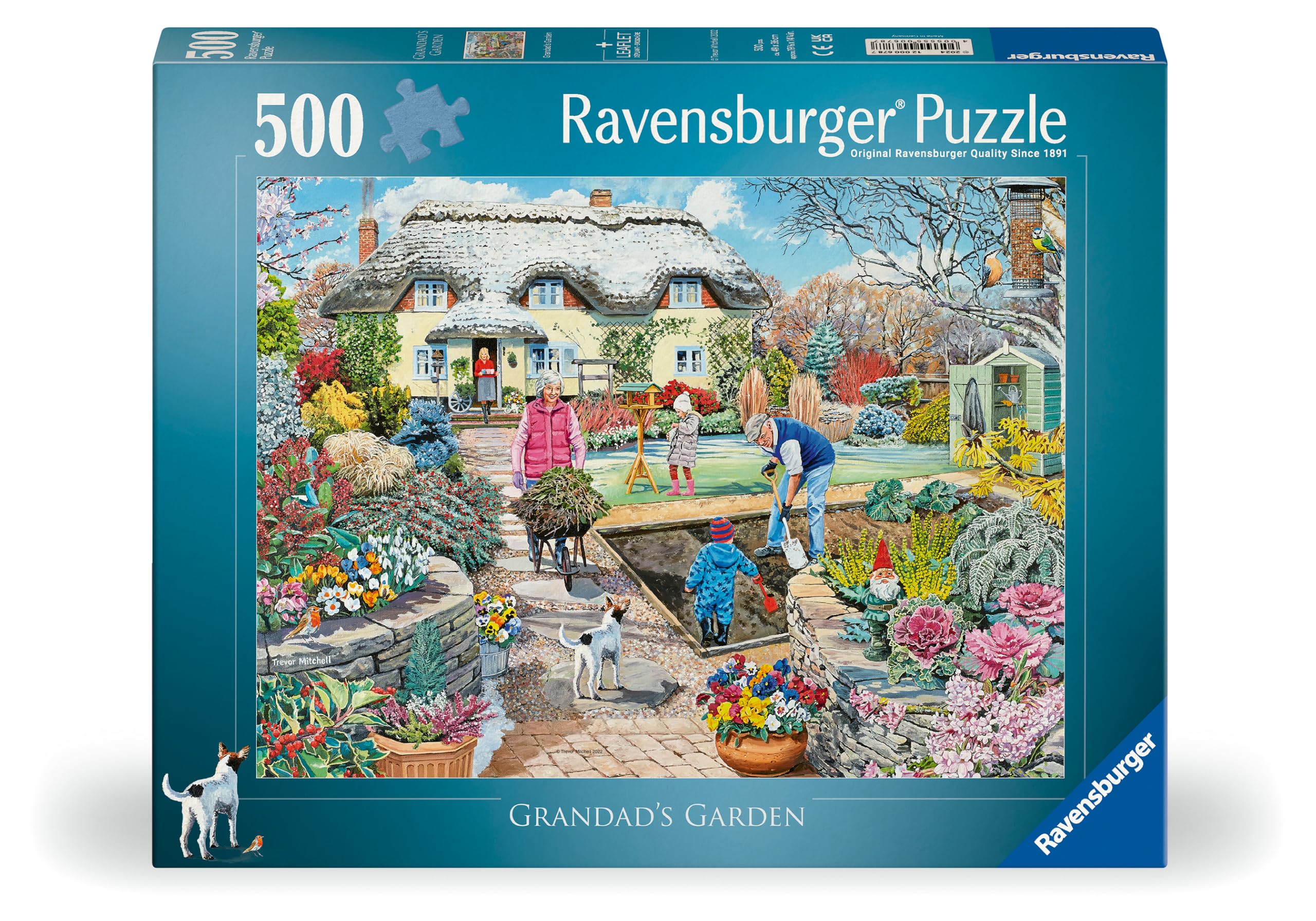 Ravensburger Grandad's Garden Jigsaw Puzzle - 500 Pieces | Premium Quality | 49x36cm
