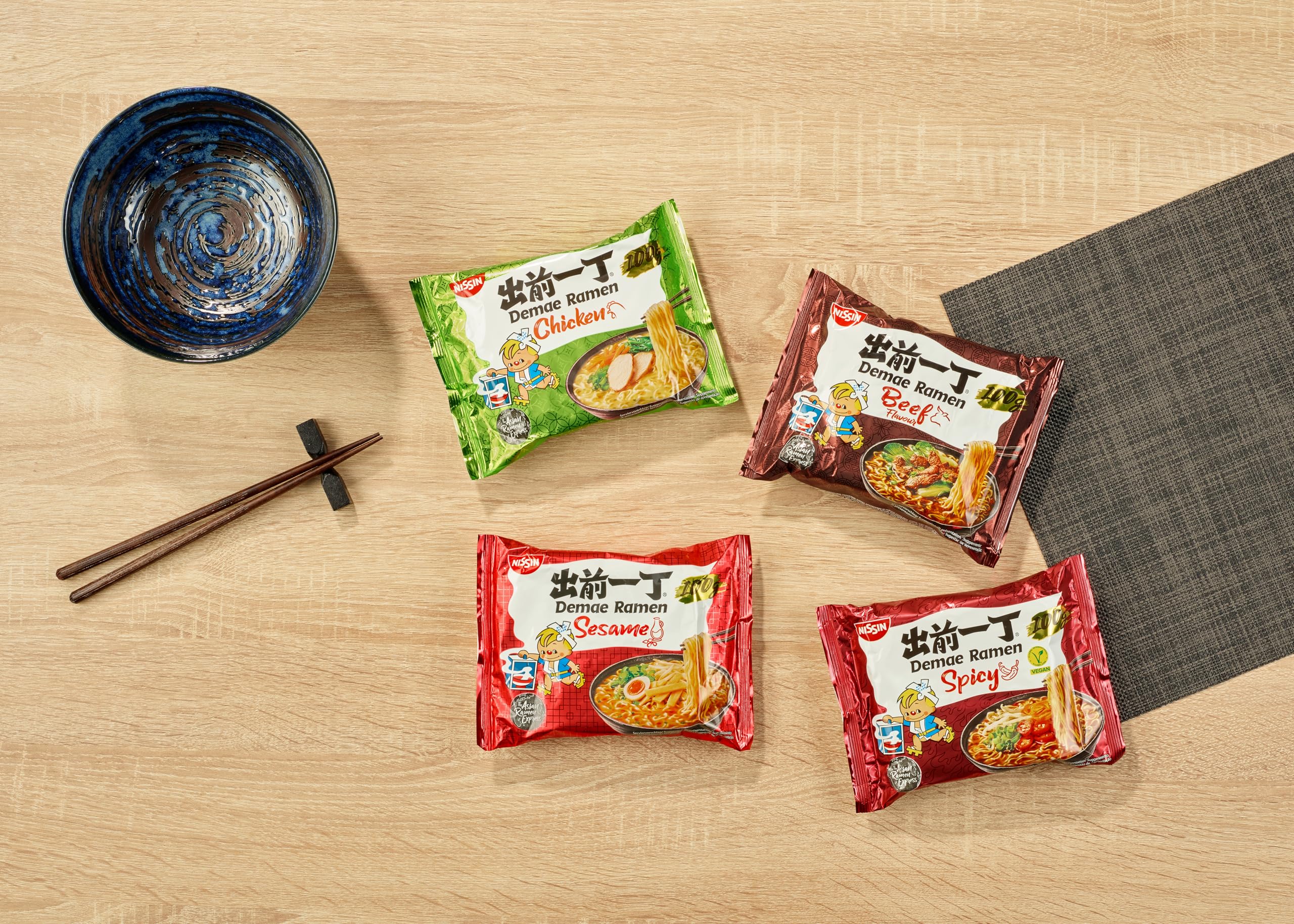 NISSIN Ramen Sesame Flavoured Instant Noodles - Pack of 10 | Quick Meal 6